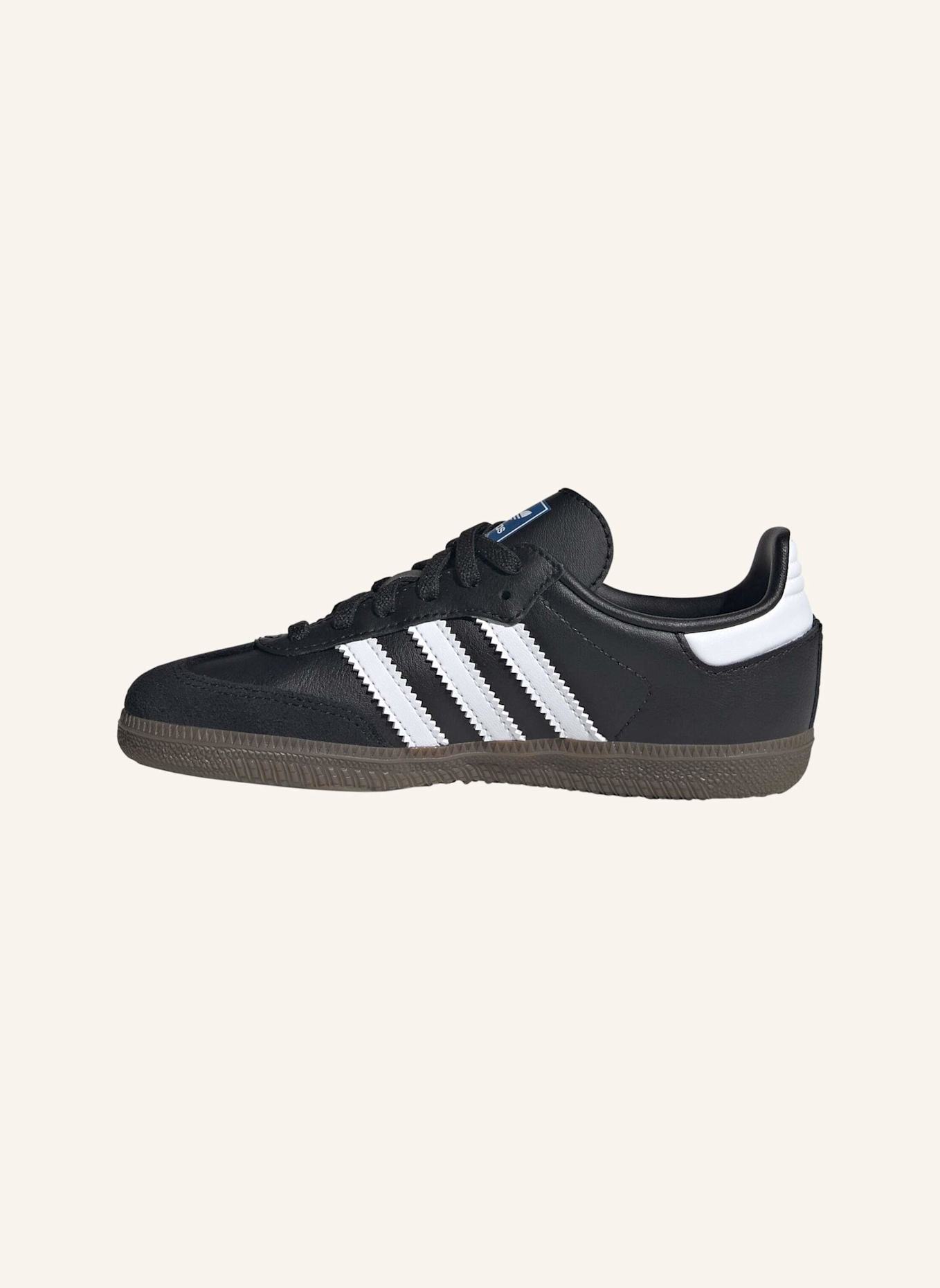 adidas Originals SAMBA OG COMFORT CLOSURE ELASTIC LACE KIDS SCHUH: SCHWARZ/ WEISS/ BEIGE