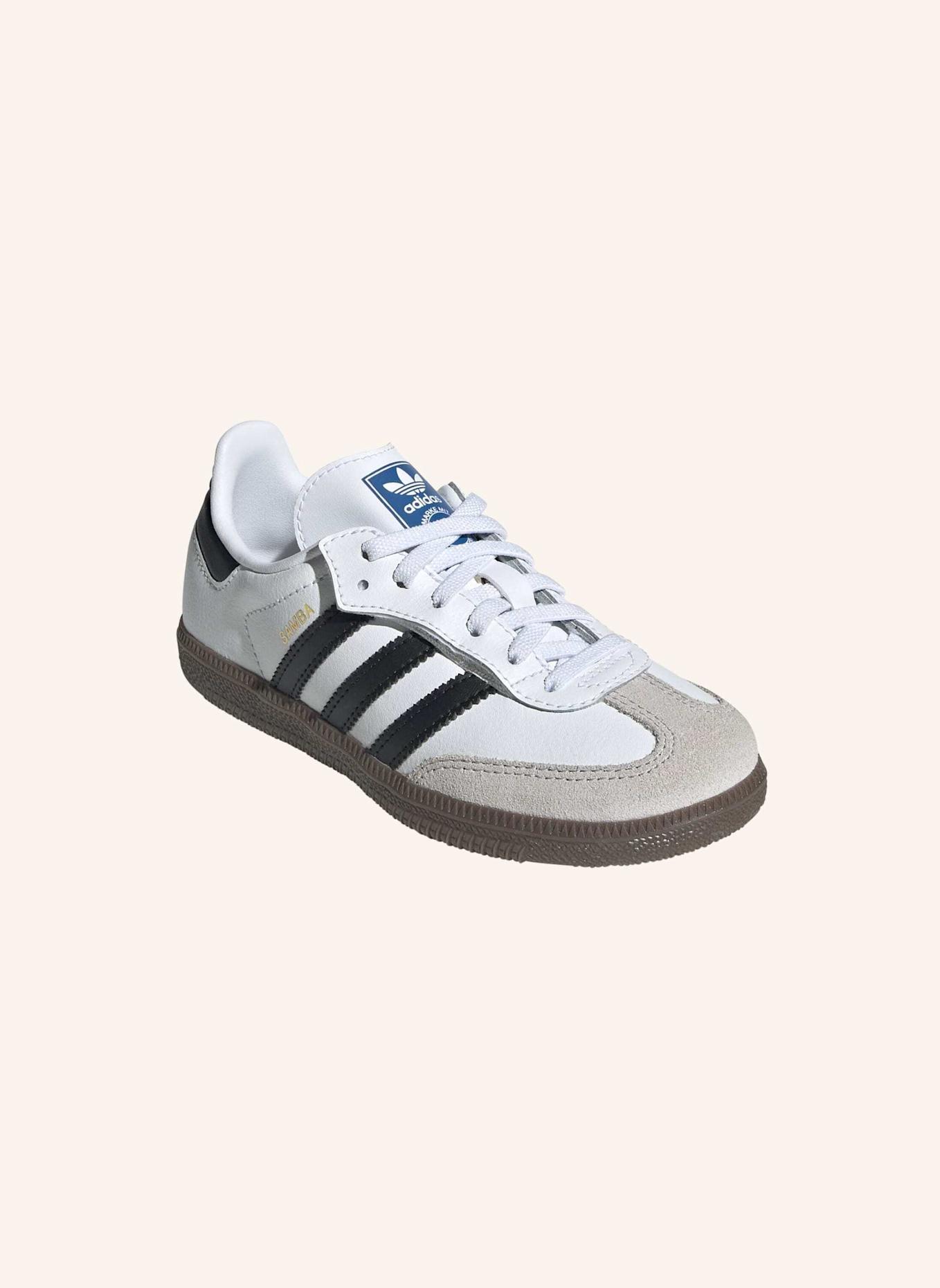 adidas Originals SAMBA OG COMFORT CLOSURE ELASTIC LACE KIDS SCHUH: WEISS/ SCHWARZ/ BEIGE