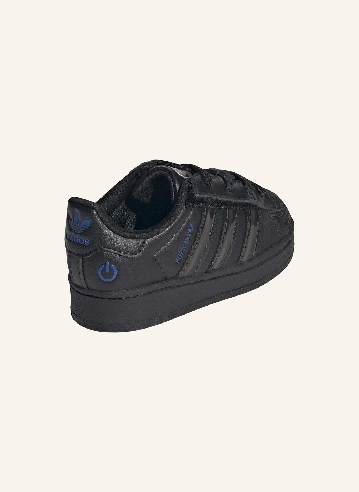 adidas Originals ADIDAS SUPERSTAR LED LIGHTS SCHUHE MIT KOMFORTVERSCHLUSS UND ELASTISCHEN SCHNÜRSENKELN FÜR KINDER: SCHWARZ