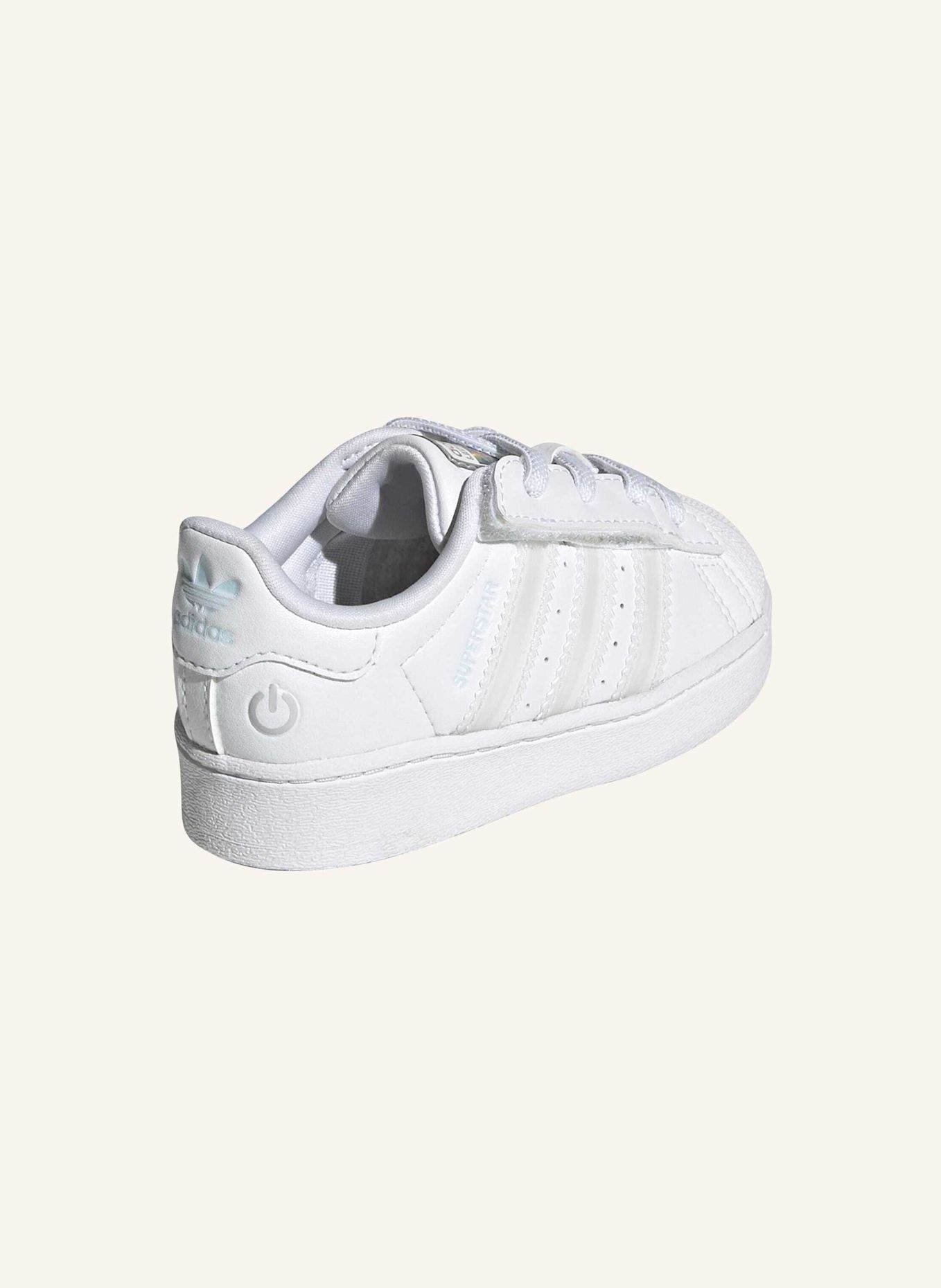 adidas Originals ADIDAS SUPERSTAR LED LIGHTS SCHUHE MIT KOMFORTVERSCHLUSS UND ELASTISCHEN SCHNÜRSENKELN FÜR KINDER: WEISS