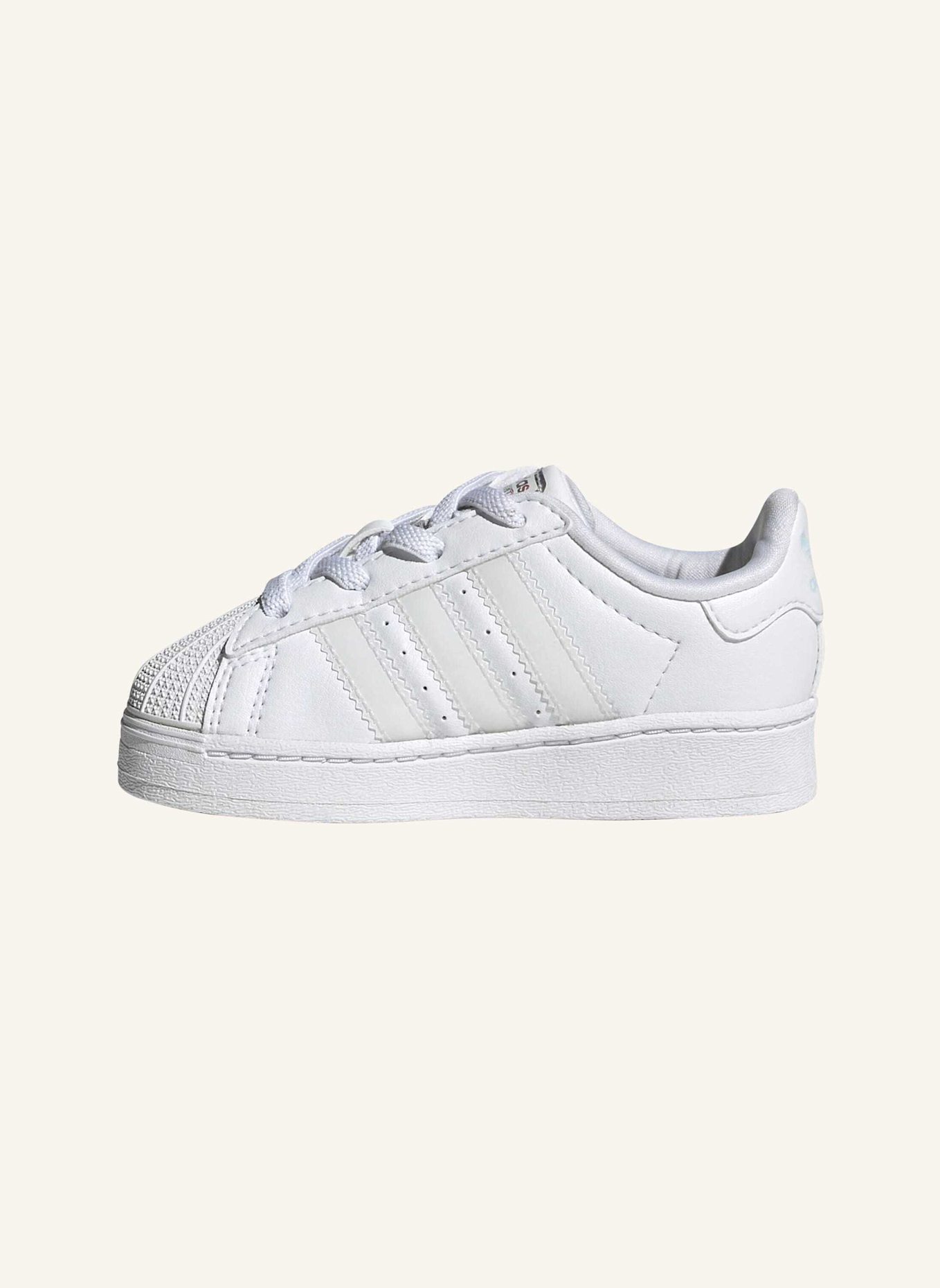 adidas Originals ADIDAS SUPERSTAR LED LIGHTS SCHUHE MIT KOMFORTVERSCHLUSS UND ELASTISCHEN SCHNÜRSENKELN FÜR KINDER: WEISS