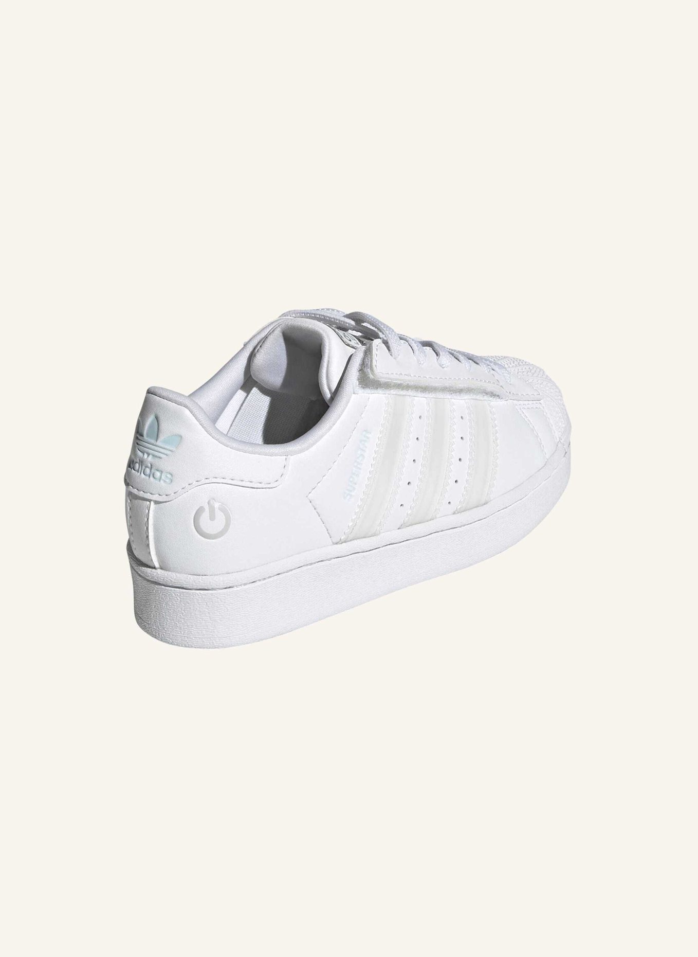 adidas Originals ADIDAS SUPERSTAR LED LIGHTS SCHUHE MIT KOMFORTVERSCHLUSS UND ELASTISCHEN SCHNÜRSENKELN FÜR KINDER: WEISS