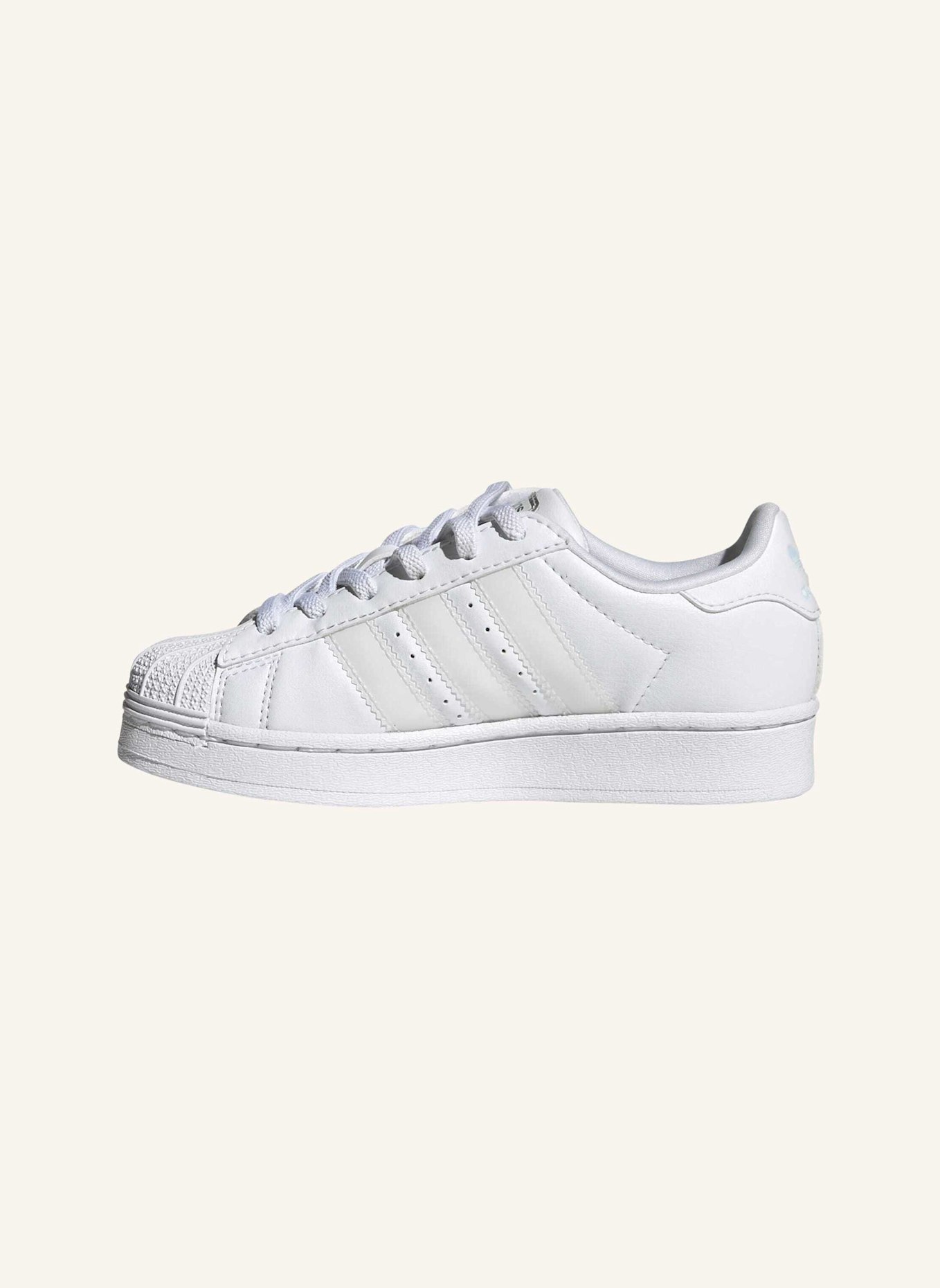 adidas Originals ADIDAS SUPERSTAR LED LIGHTS SCHUHE MIT KOMFORTVERSCHLUSS UND ELASTISCHEN SCHNÜRSENKELN FÜR KINDER: WEISS
