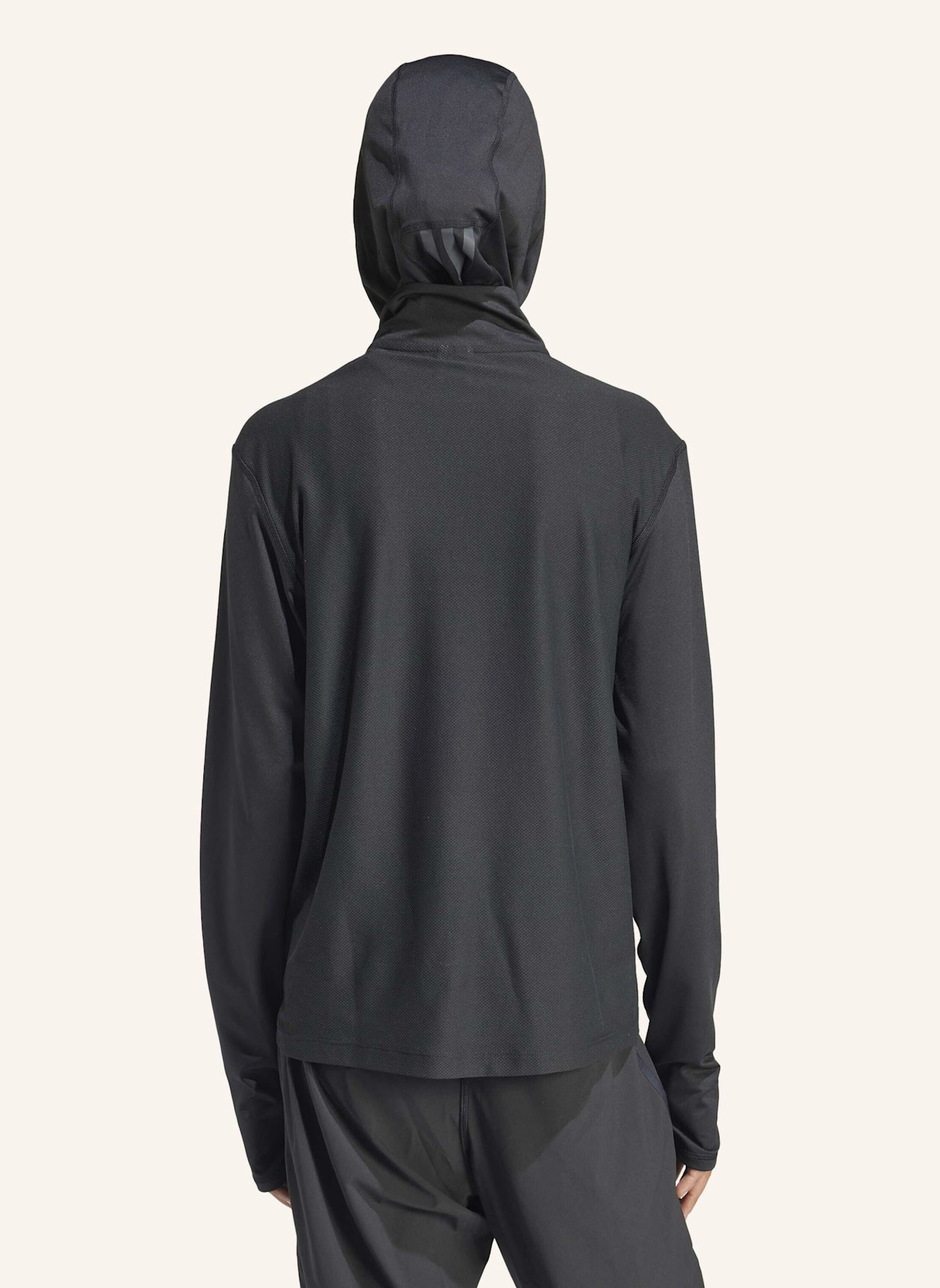 adidas OWN THE RUN HALF-ZIP OBERTEIL: SCHWARZ