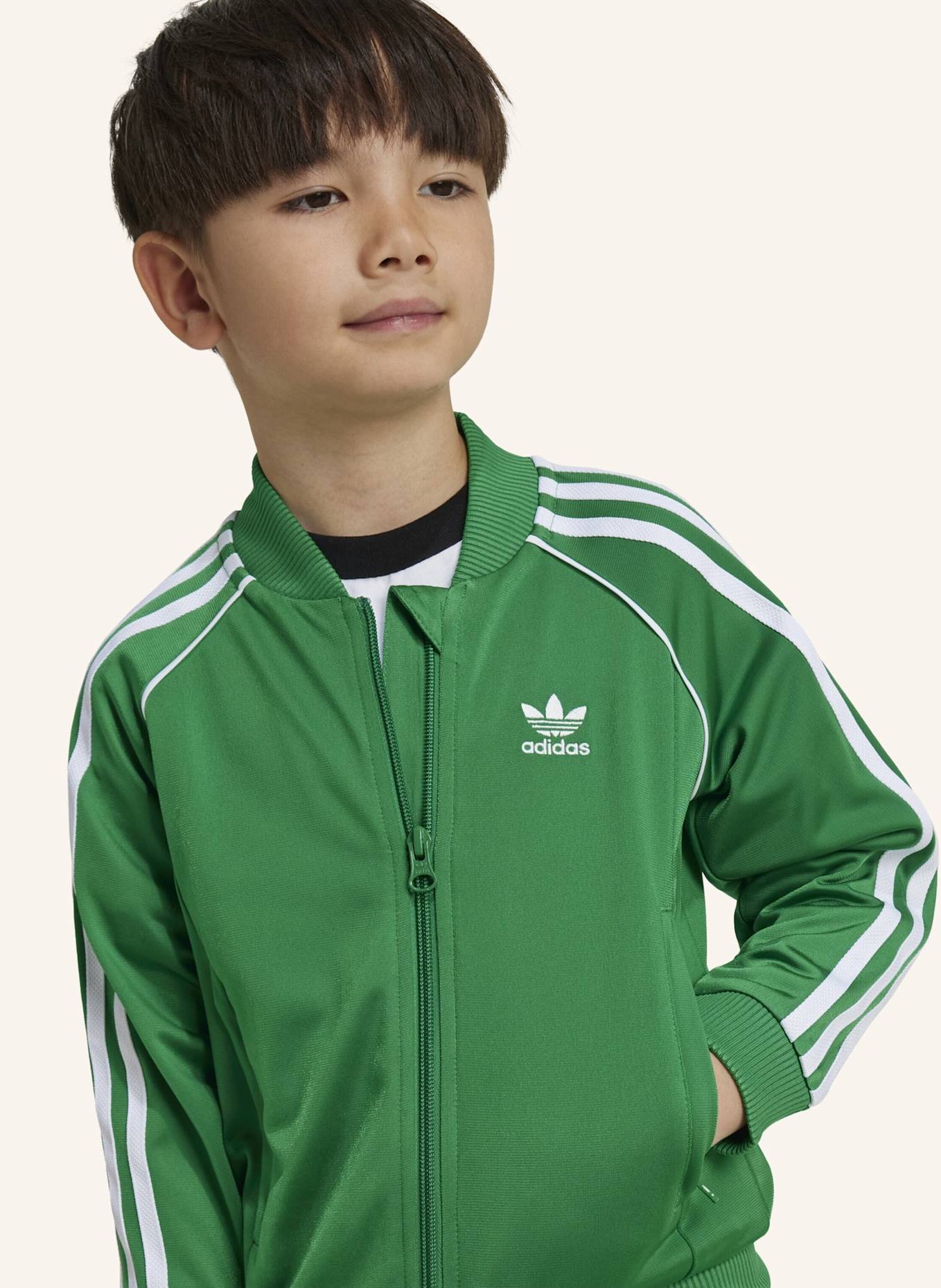 adidas Originals ADICOLOR SST KIDS TRAININGSANZUG: GRÜN