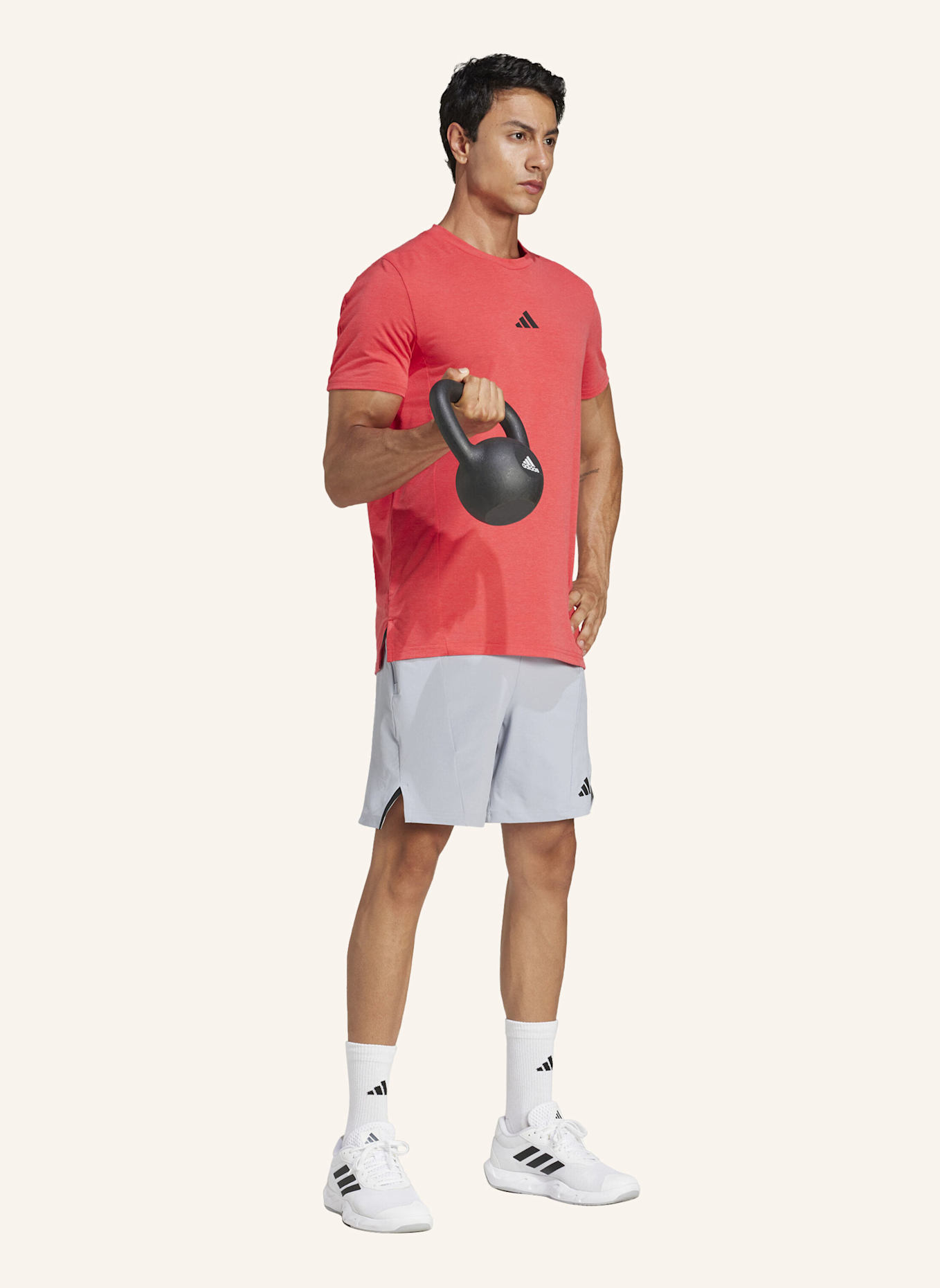 adidas Trainingsshorts D4T WORKOUT: GRAU