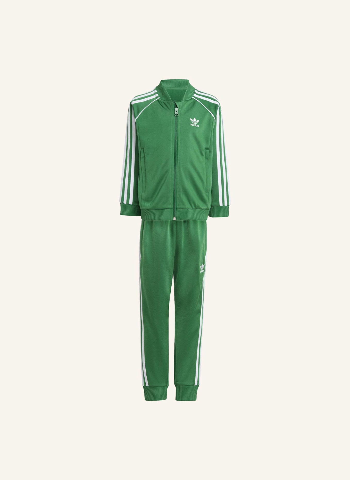 adidas Originals ADICOLOR SST KIDS TRAININGSANZUG: GRÜN