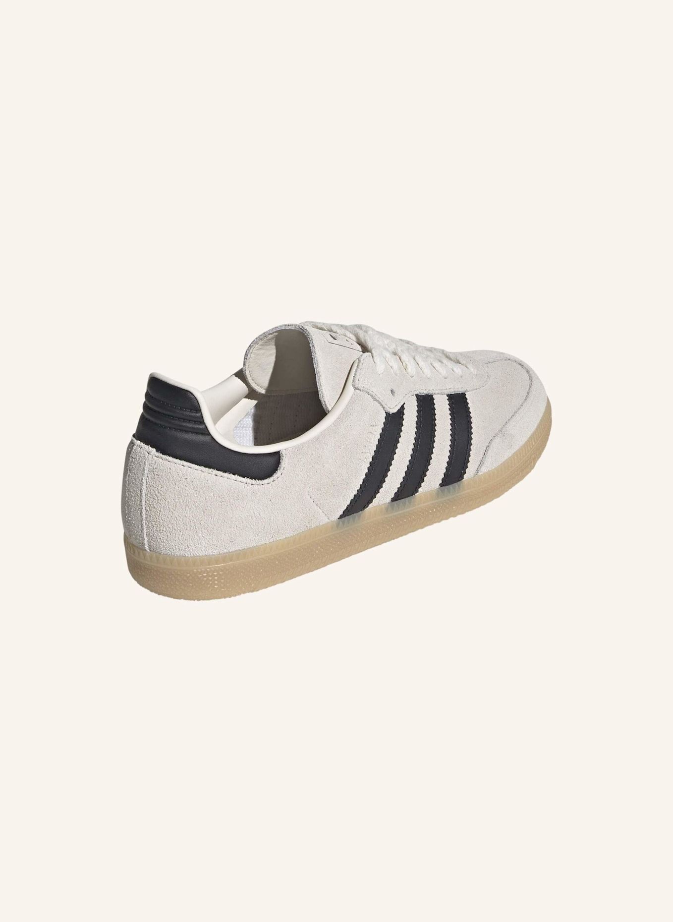 adidas Originals SAMBA OG SCHUH: WEISS/ SCHWARZ/ BEIGE