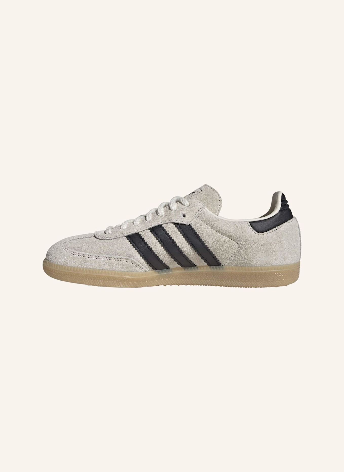 adidas Originals SAMBA OG SCHUH: WEISS/ SCHWARZ/ BEIGE