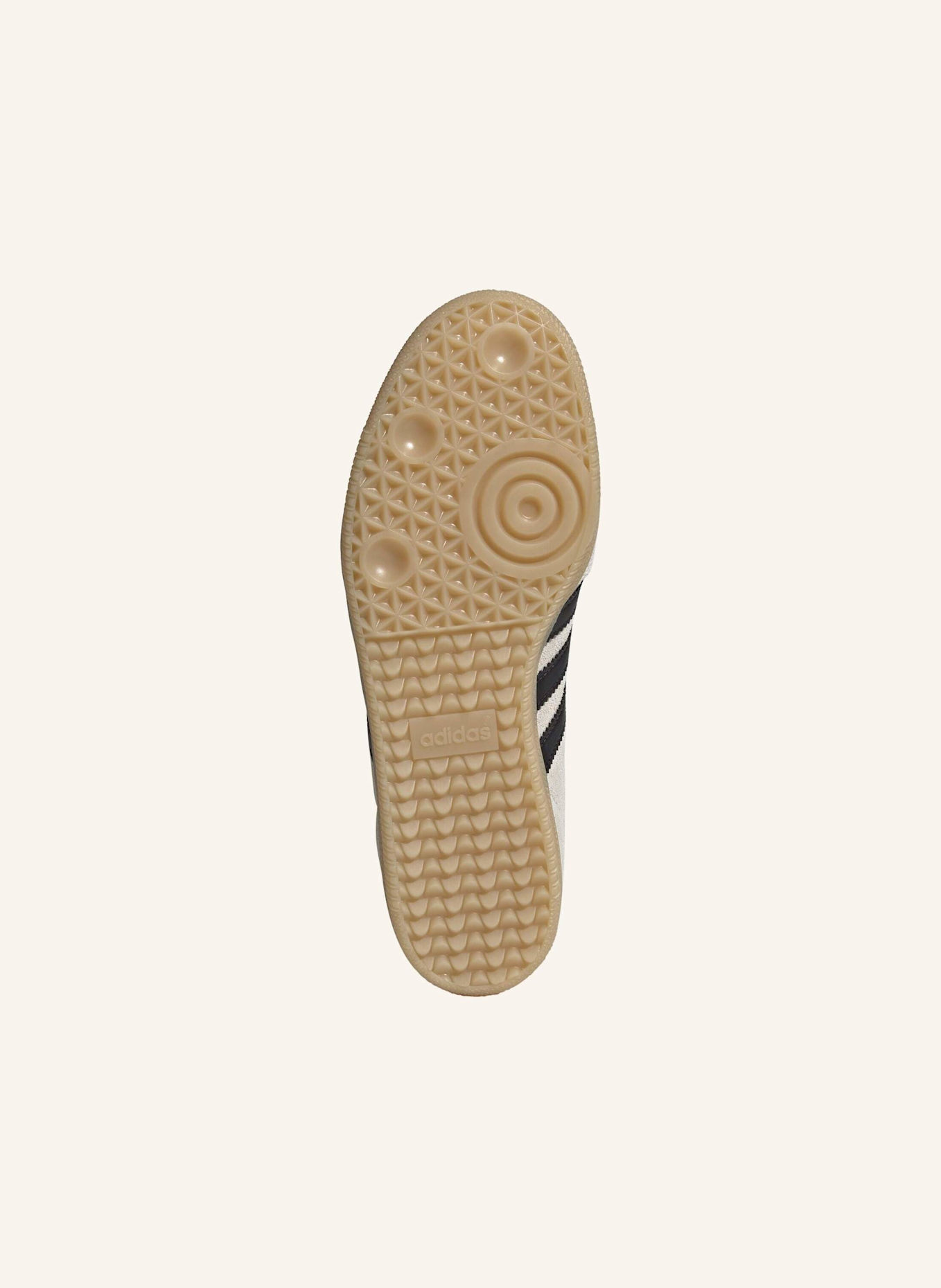 adidas Originals SAMBA OG SCHUH: WEISS/ SCHWARZ/ BEIGE