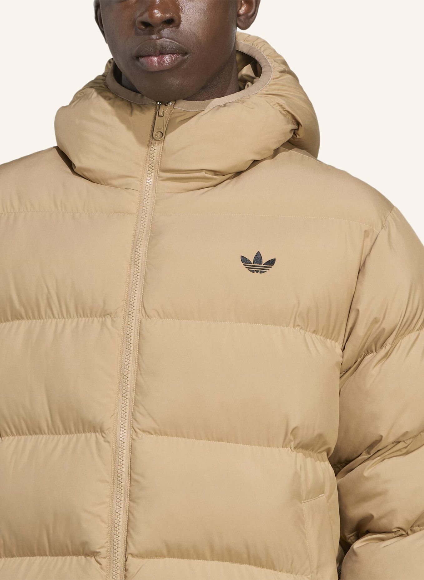 adidas Originals TONAL HOODED PUFFER JACKE: BRAUN