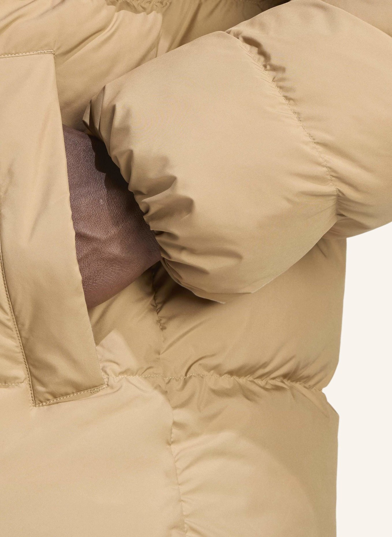 adidas Originals TONAL HOODED PUFFER JACKE: BRAUN