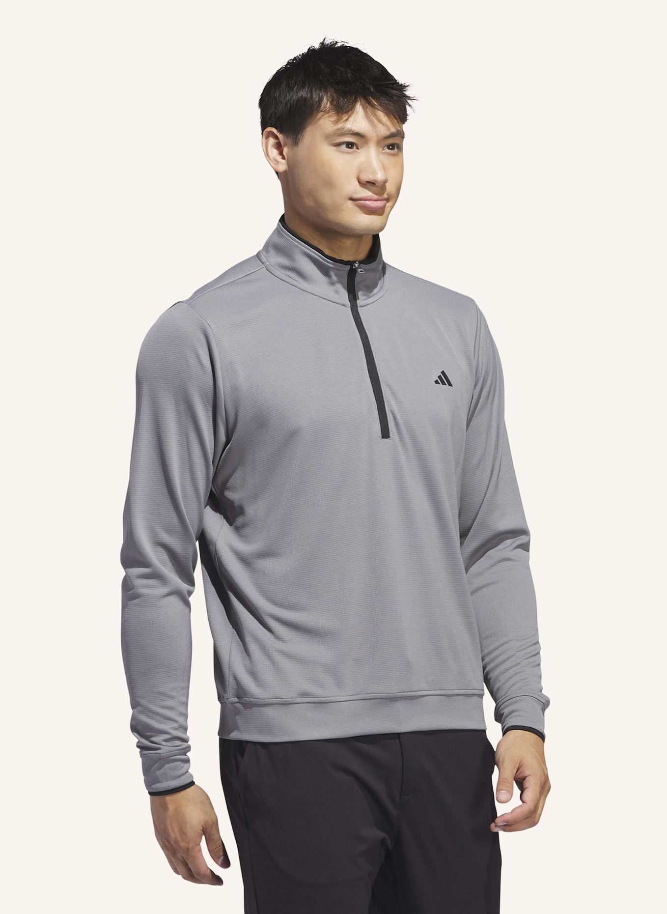 adidas LIGHTWEIGHT HALF-ZIP OBERTEIL: GRAU