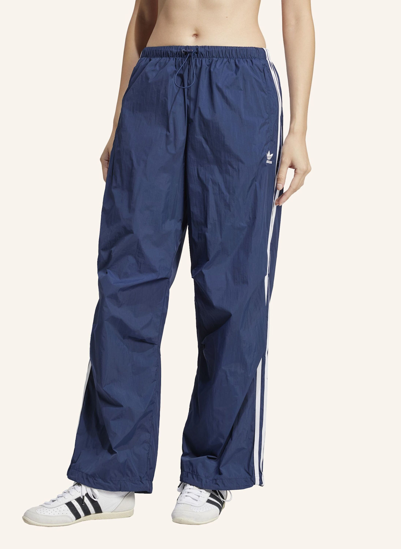 adidas Originals 3-STREIFEN WOVEN PARACHUTE HOSE: BLAU