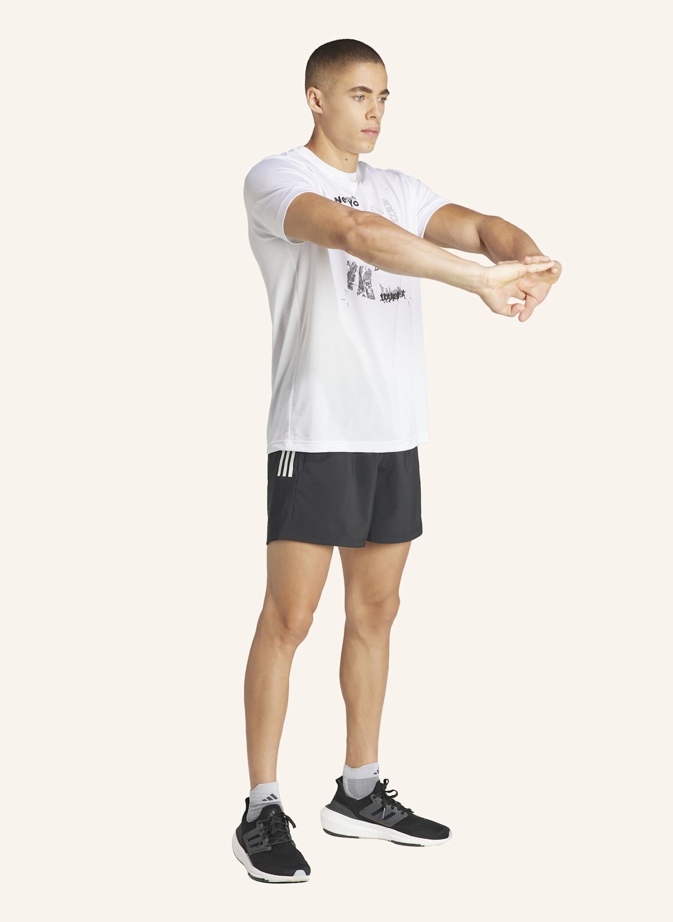 adidas 2-in-1-Laufshorts OWN THE RUN: SCHWARZ