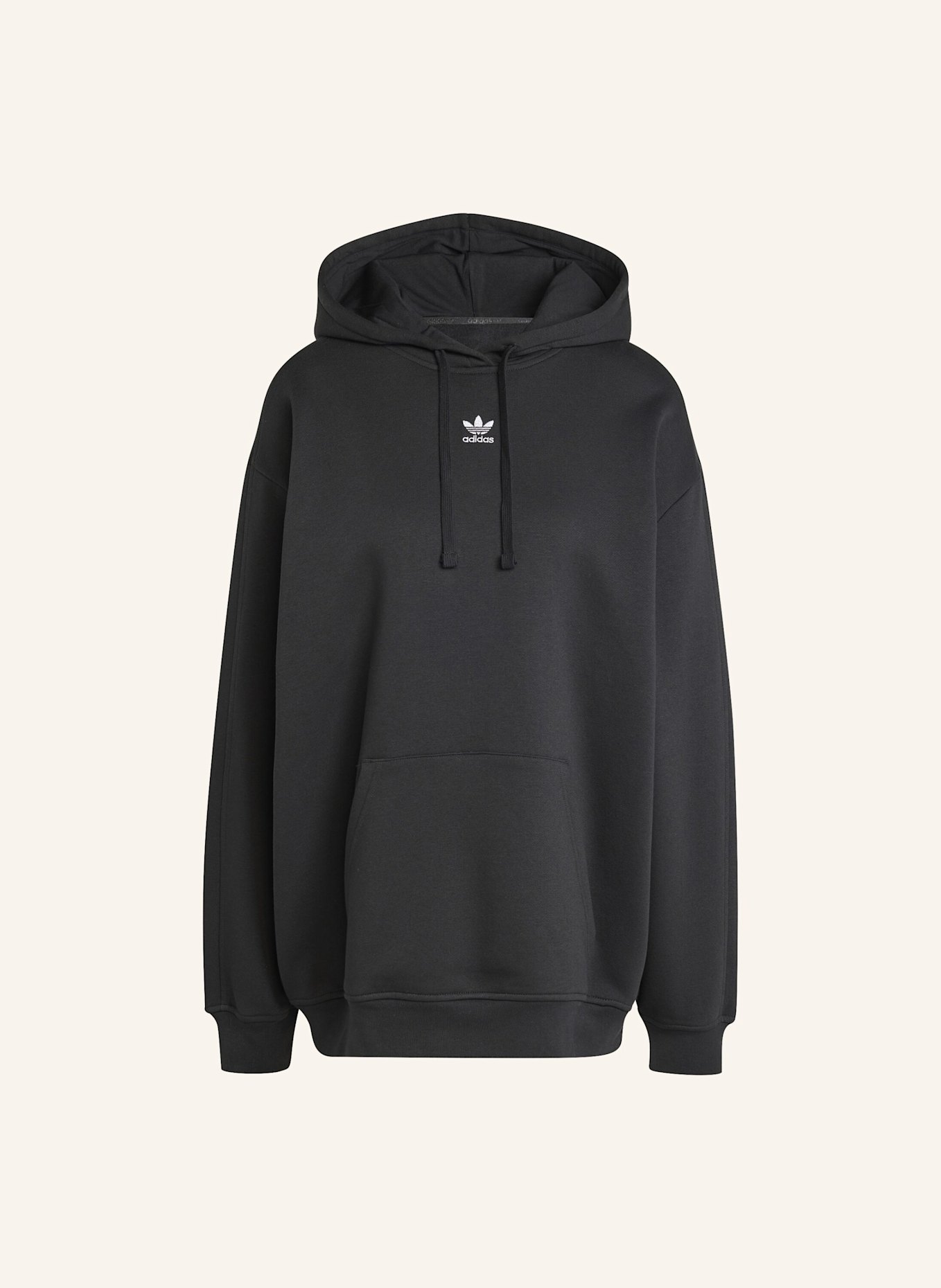 adidas Originals ESSENTIALS OVERSIZED HOODIE: SCHWARZ