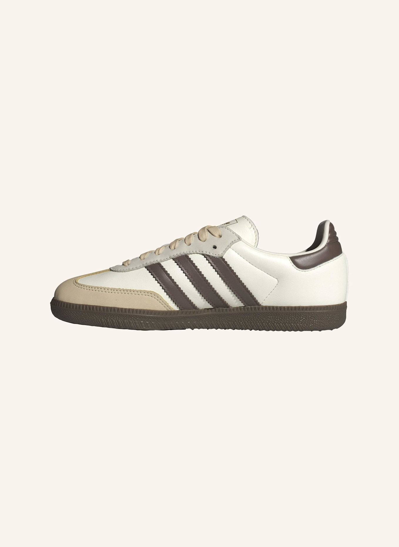 adidas Originals SAMBA OG SCHUH: WEISS/ BRAUN/ BEIGE