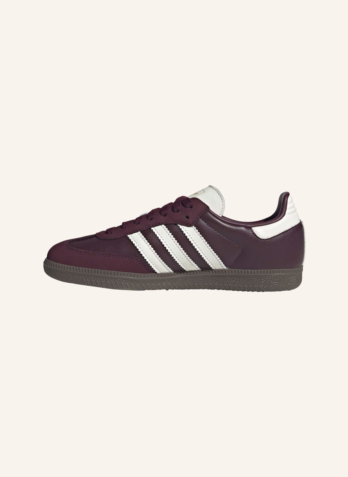 adidas Originals SAMBA OG SCHUH: ROT/ WEISS/ BEIGE