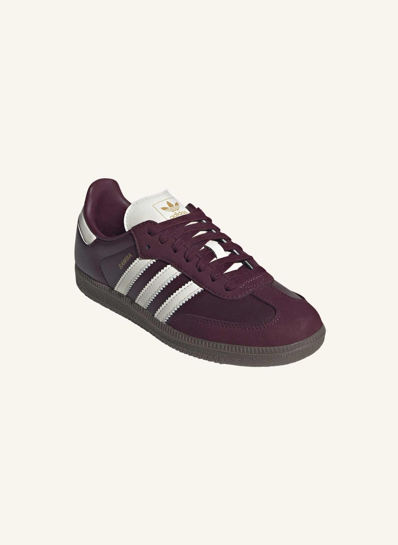 adidas Originals SAMBA OG SCHUH: ROT/ WEISS/ BEIGE