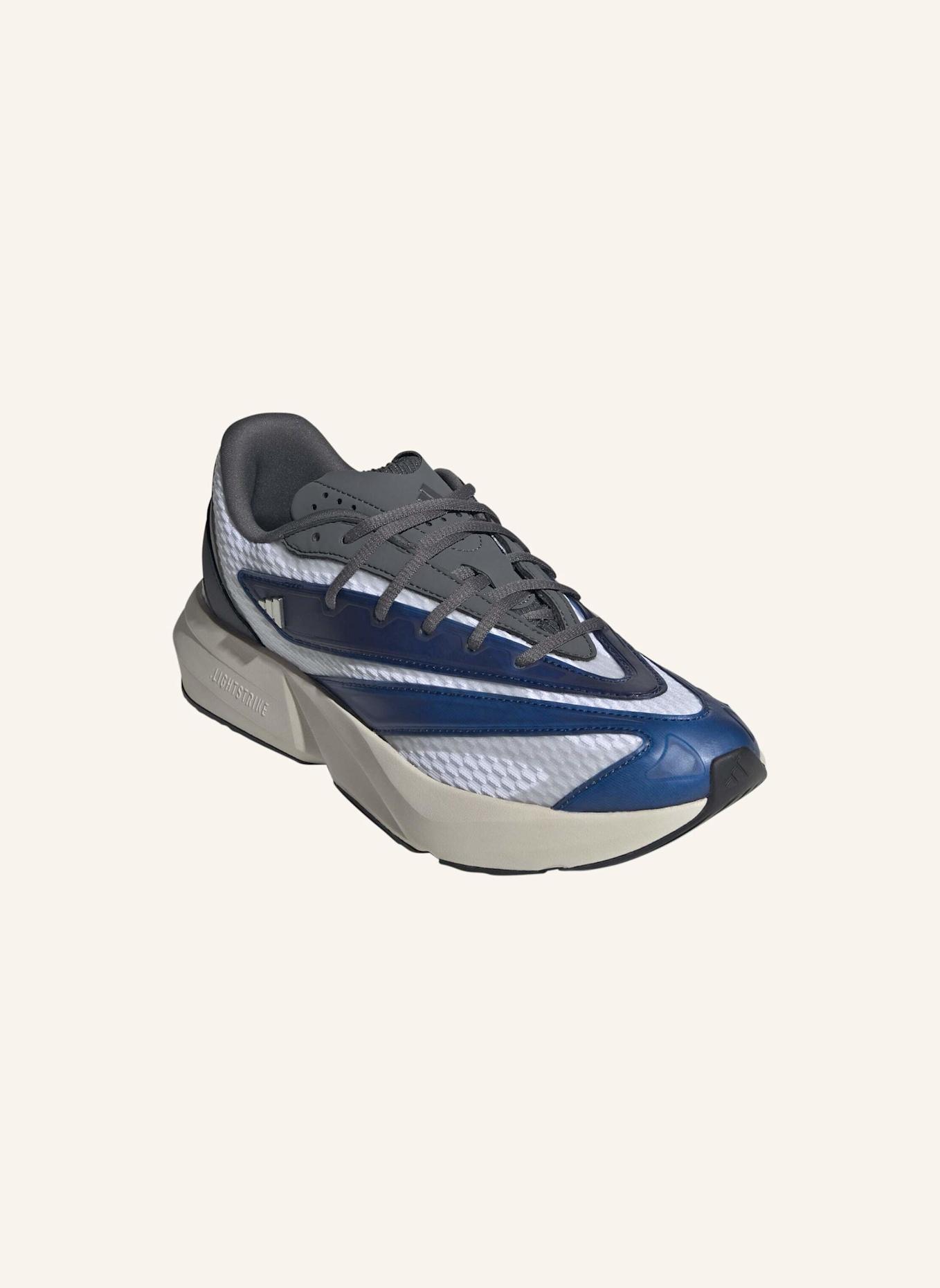adidas LIGHTBLAZE SCHUH: WEISS/ BLAU/ GRAU