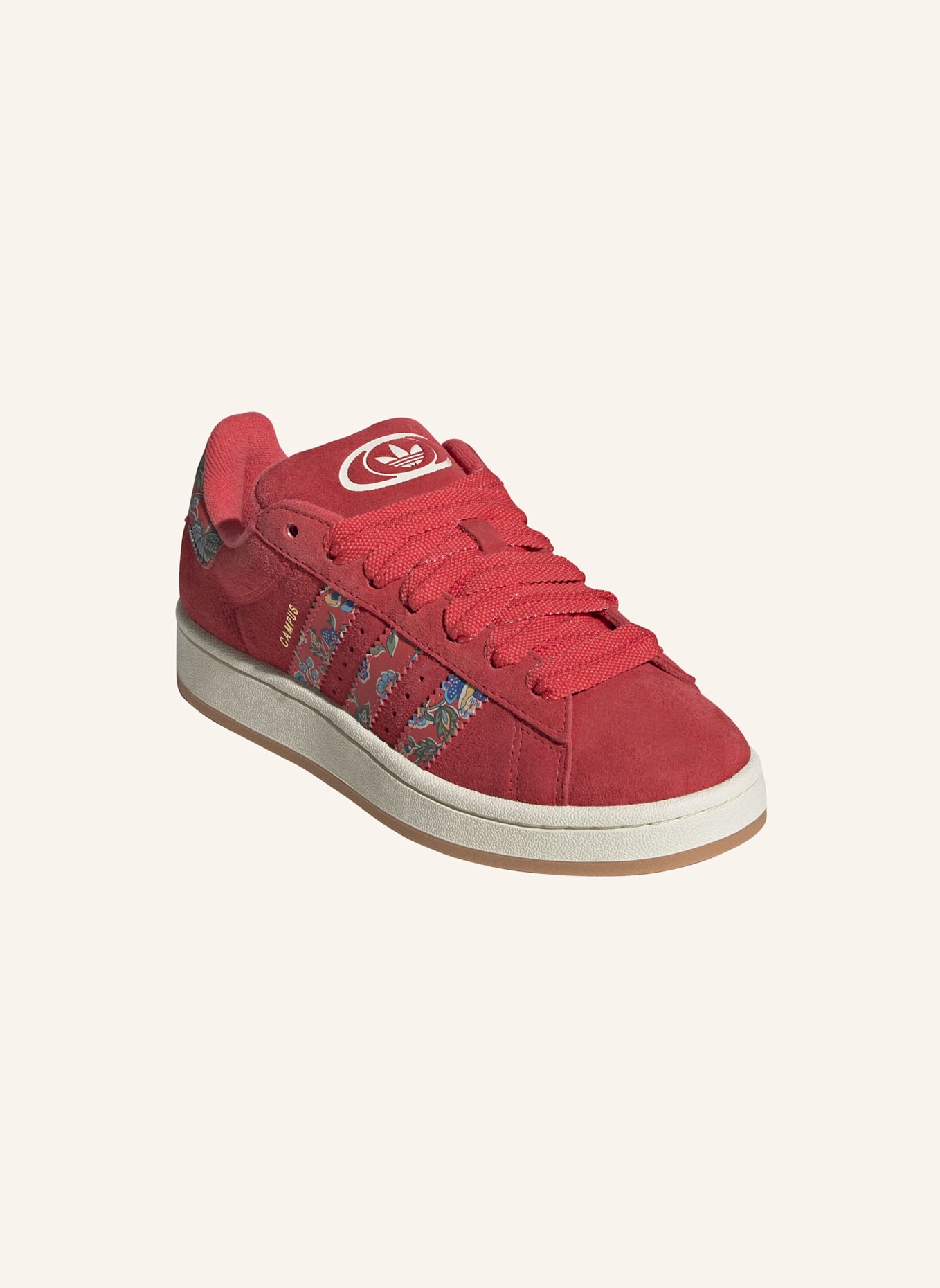 adidas Originals CAMPUS 00S X LIBERTY LONDON SCHUH: ROT/ WEISS/ GOLD