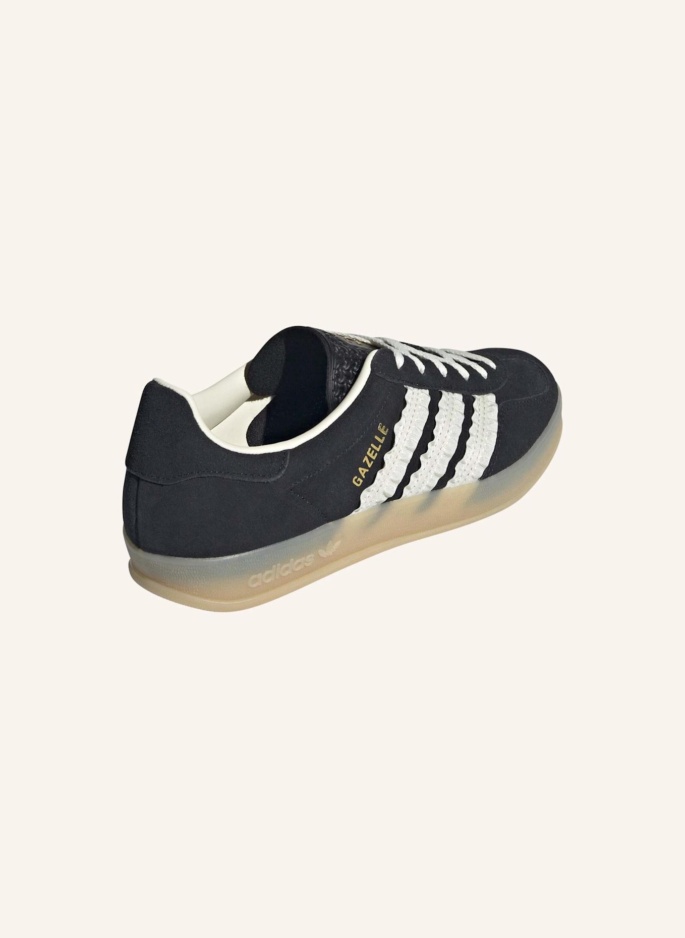 adidas Originals GAZELLE INDOOR SCHUH: SCHWARZ/ WEISS/ BEIGE