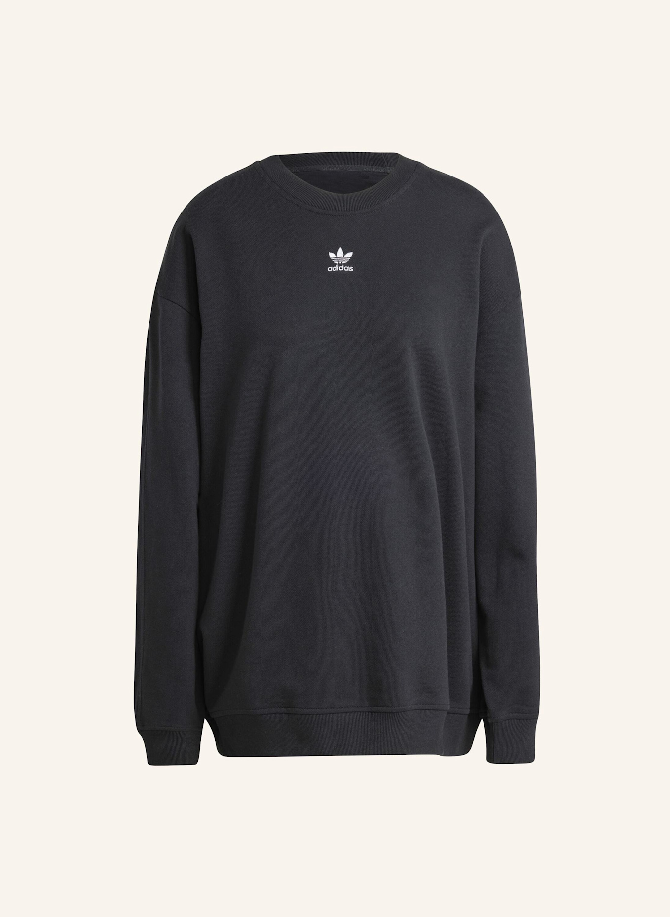 adidas Originals ESSENTIALS OVERSIZED FRENCH TERRY SWEATSHIRT: SCHWARZ