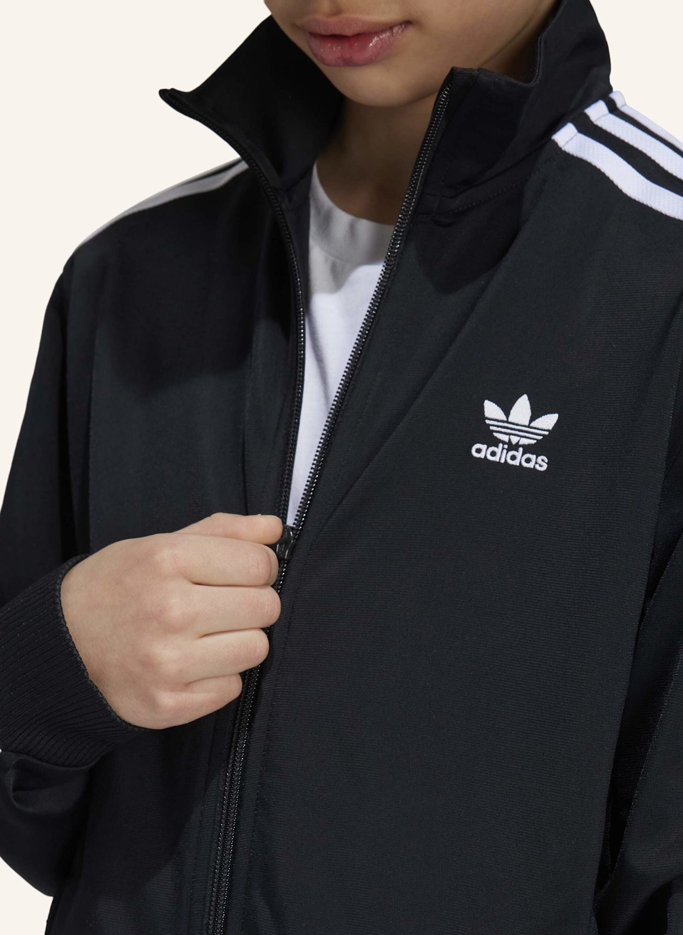 adidas Originals ADICOLOR FIREBIRD TOP: SCHWARZ