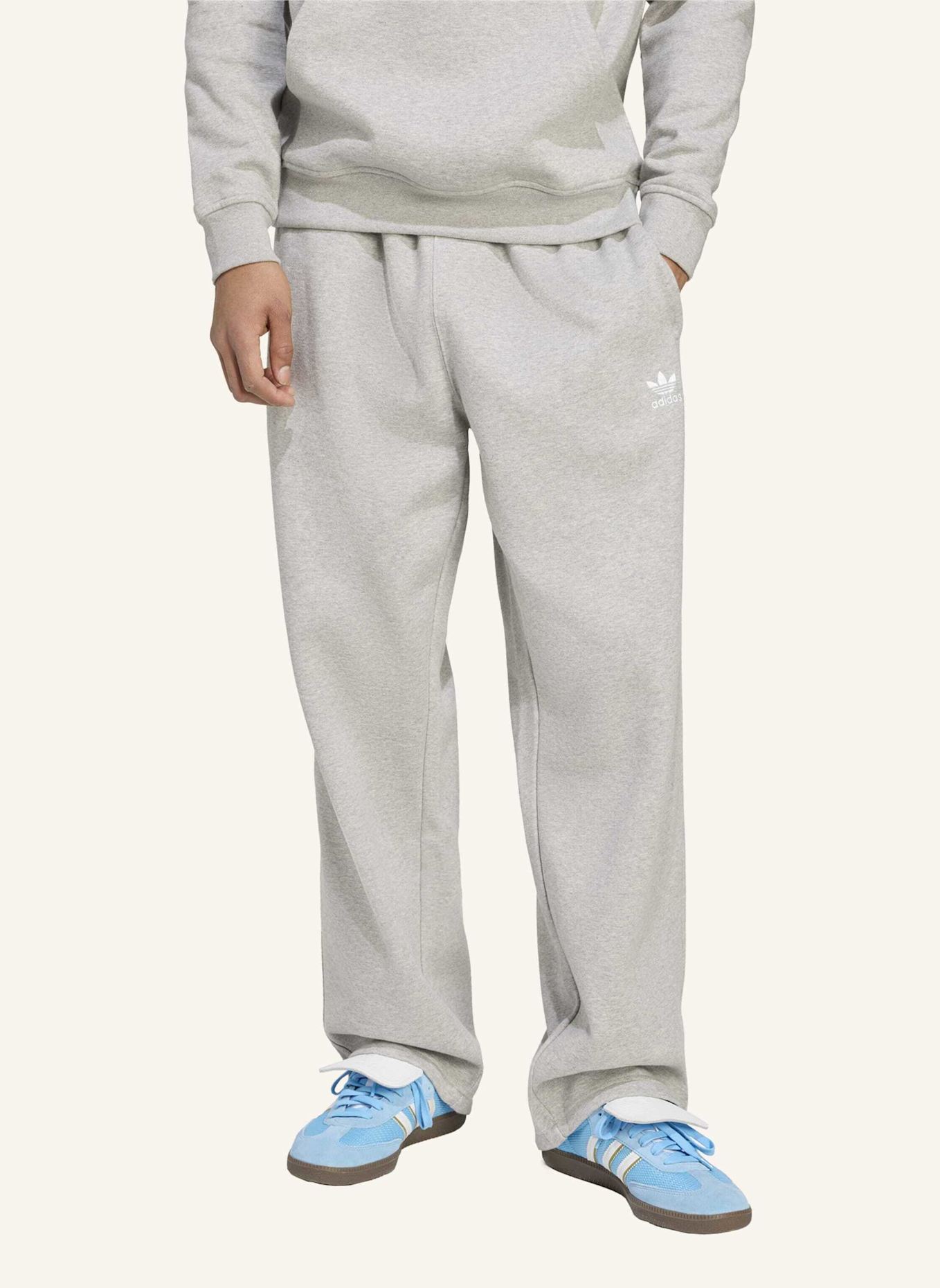 adidas Originals TREFOIL ESSENTIALS OPEN HEM HOSE: WEISS