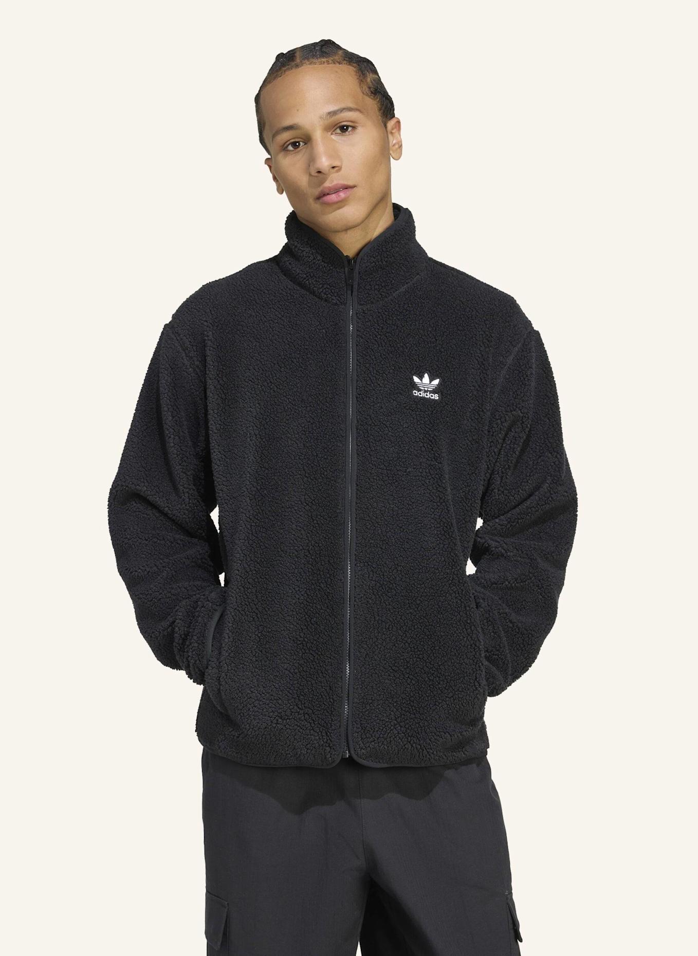 adidas Originals TREFOIL ESSENTIALS TEDDY FLEECE: SCHWARZ