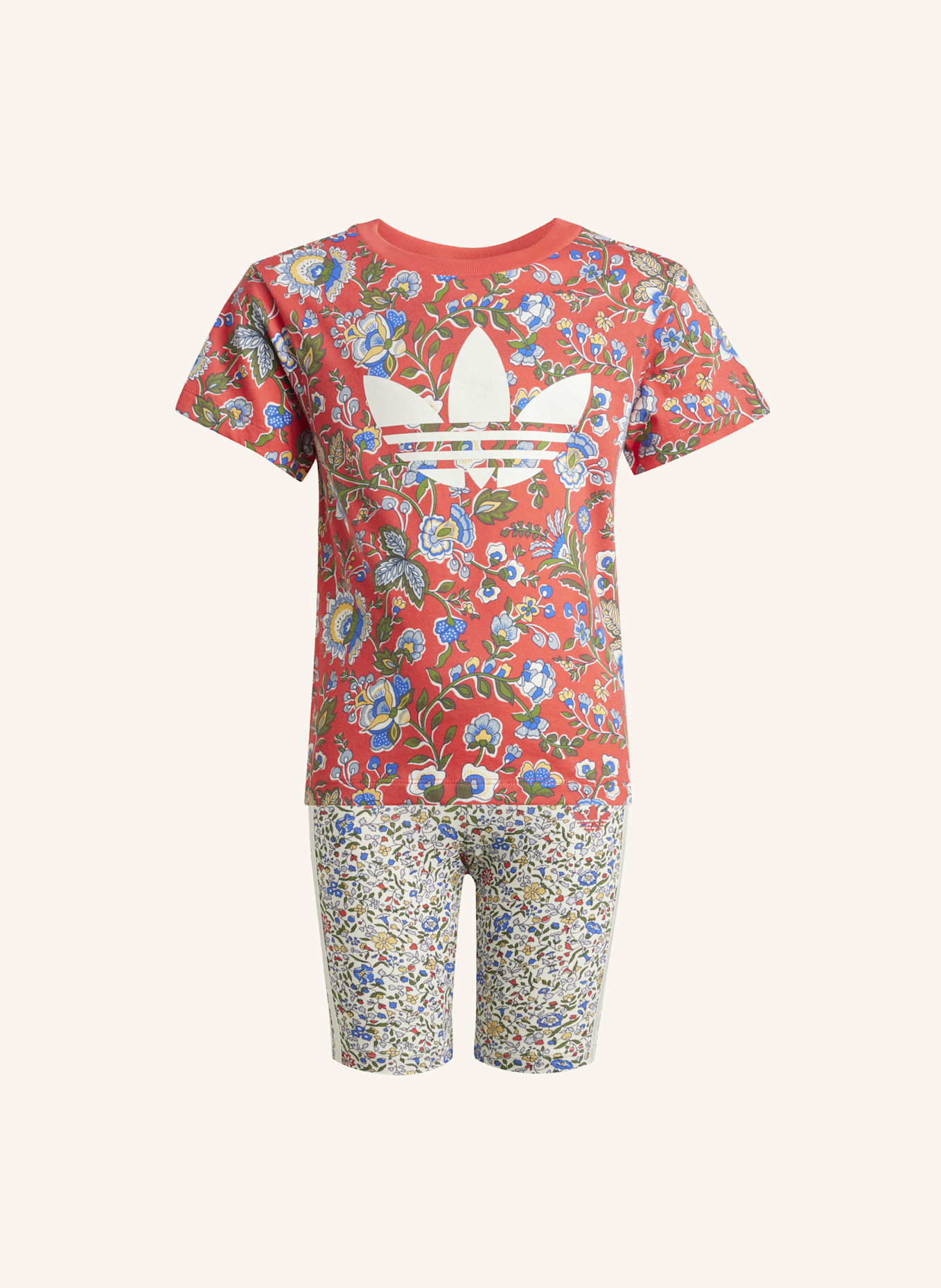 adidas Originals ADIDAS ORIGINALS X LIBERTY LONDON KIDS T-SHIRT-SET: ROT
