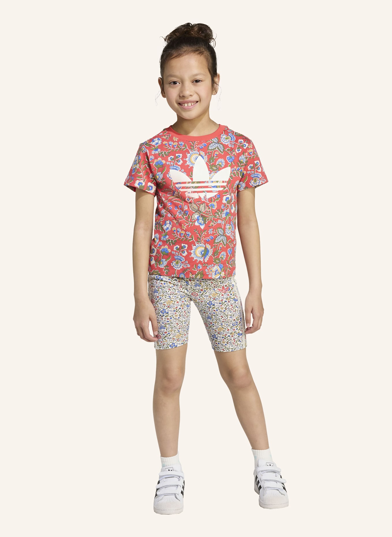 adidas Originals ADIDAS ORIGINALS X LIBERTY LONDON KIDS T-SHIRT-SET: ROT