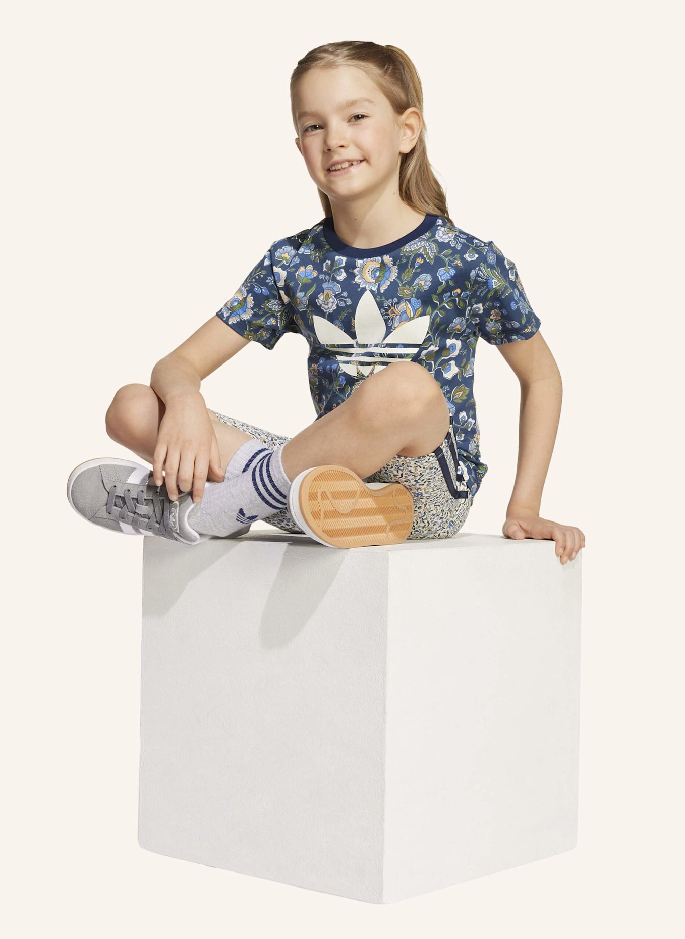 adidas Originals ADIDAS ORIGINALS X LIBERTY LONDON KIDS T-SHIRT-SET: BLAU