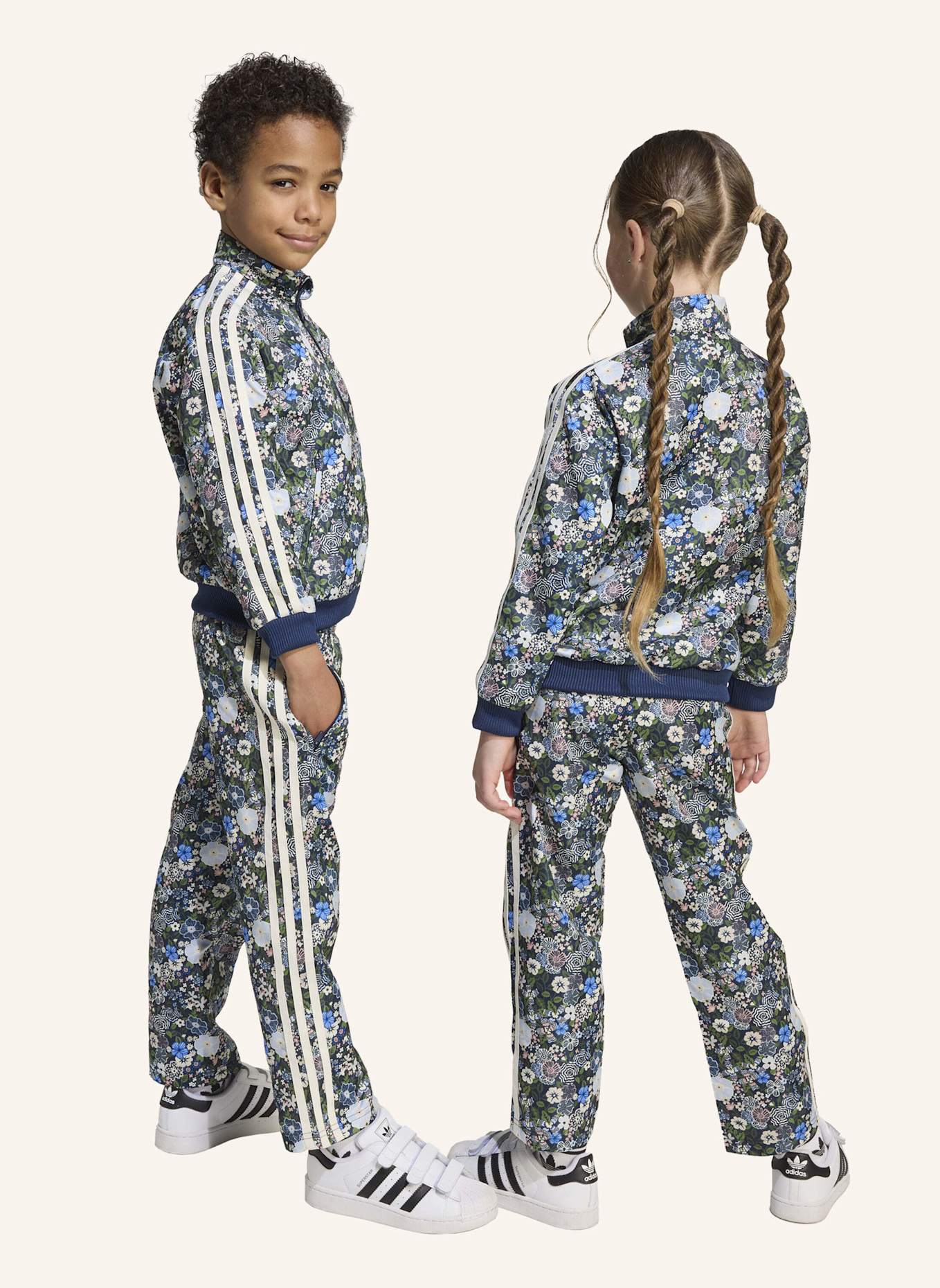 adidas Originals ADIDAS ORIGINALS X LIBERTY LONDON FIREBIRD TRAININGSANZUG KINDER: BLAU