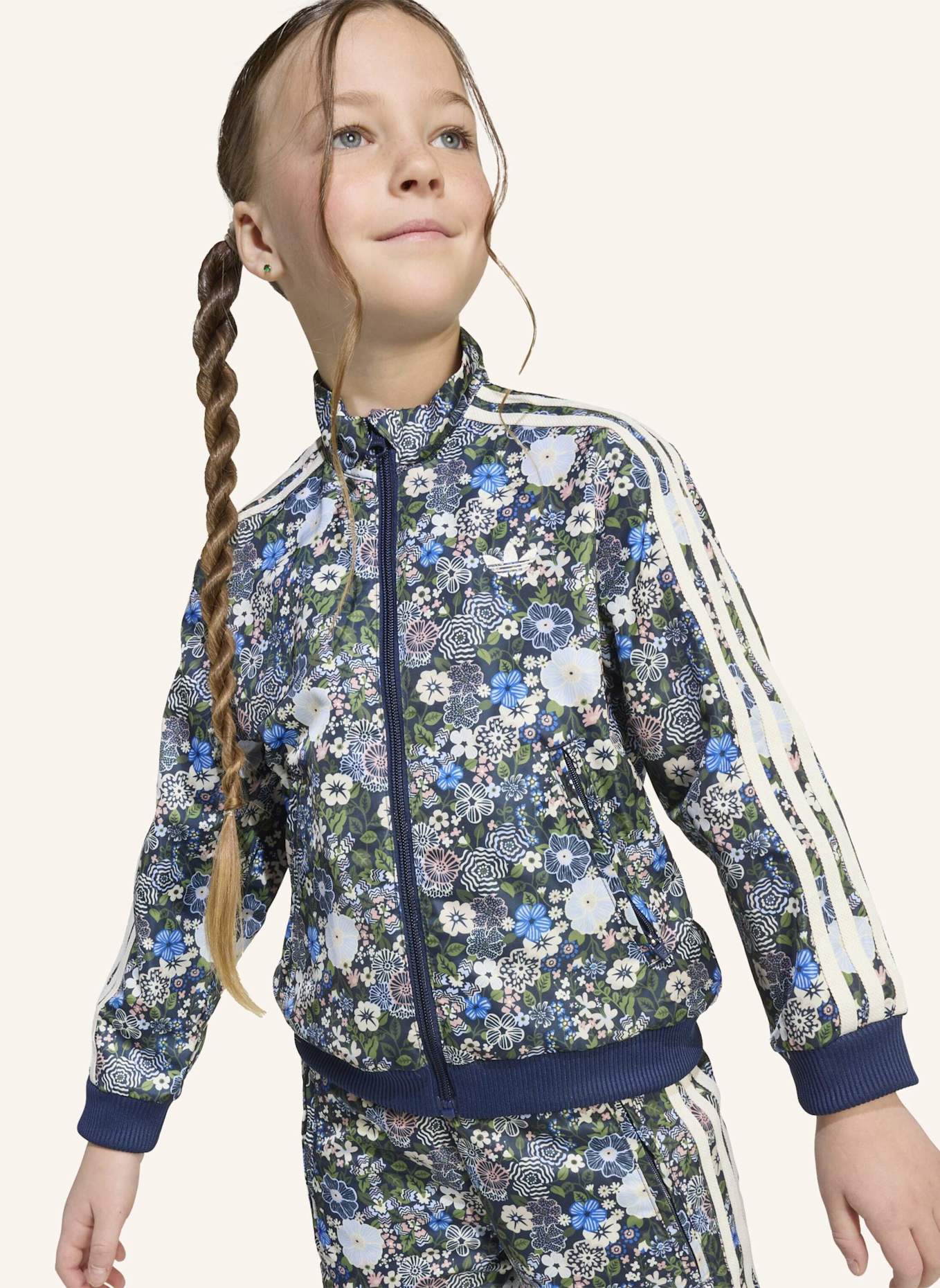 adidas Originals ADIDAS ORIGINALS X LIBERTY LONDON FIREBIRD TRAININGSANZUG KINDER: BLAU
