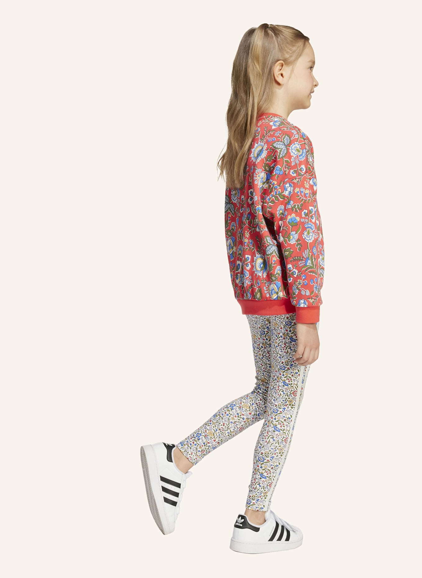 adidas Originals ADIDAS ORIGINALS X LIBERTY LONDON KIDS LEGGINGS-SET: ROT