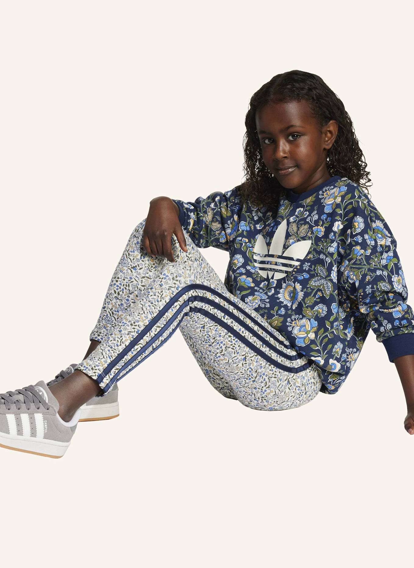 adidas Originals ADIDAS ORIGINALS X LIBERTY LONDON KIDS LEGGINGS-SET: BLAU