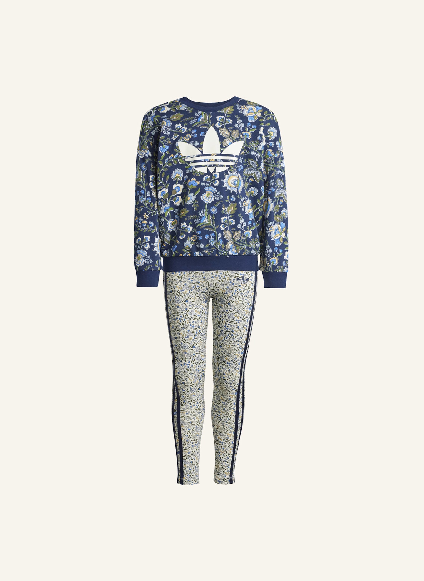adidas Originals ADIDAS ORIGINALS X LIBERTY LONDON KIDS LEGGINGS-SET: BLAU