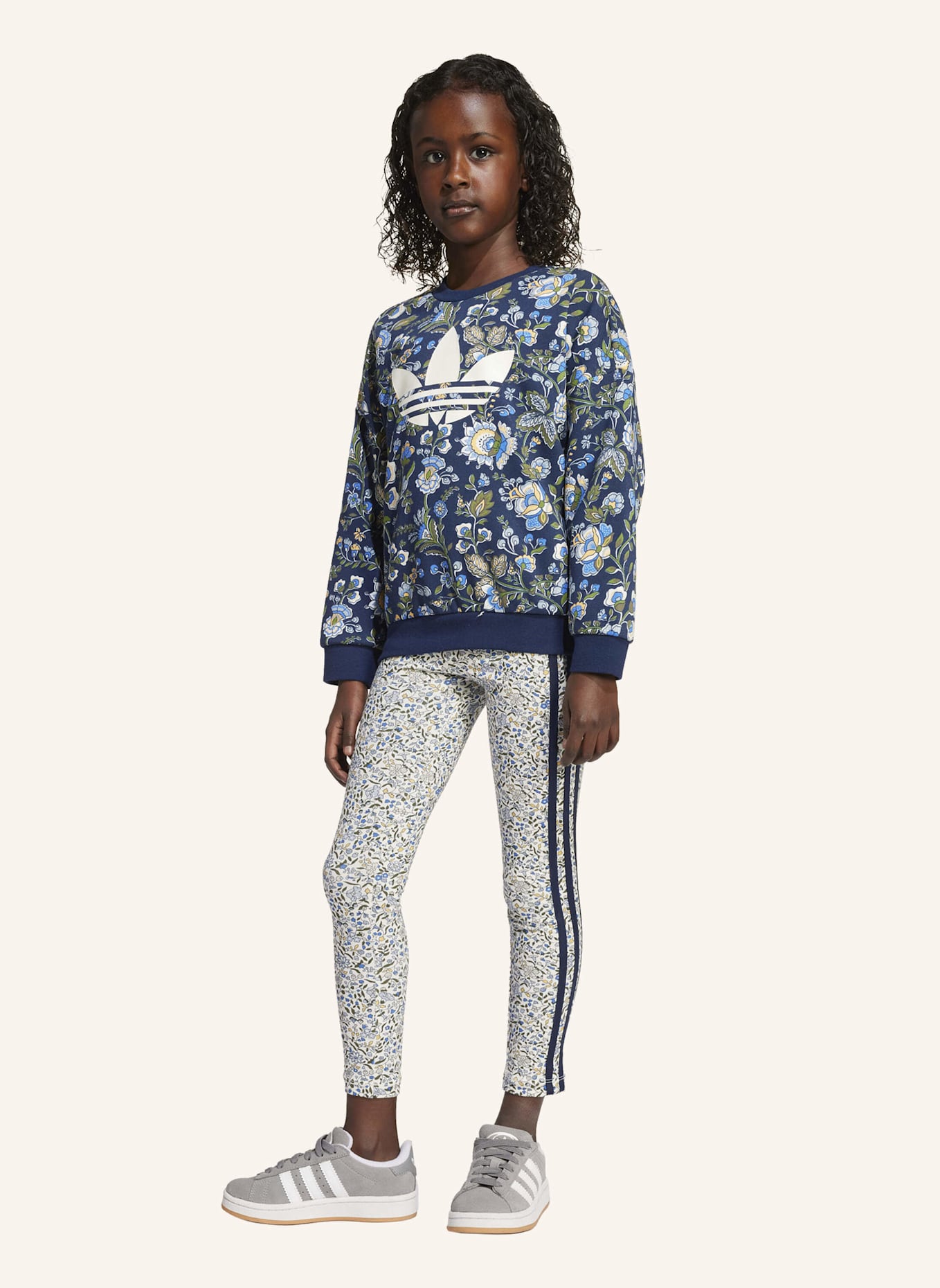 adidas Originals ADIDAS ORIGINALS X LIBERTY LONDON KIDS LEGGINGS-SET: BLAU