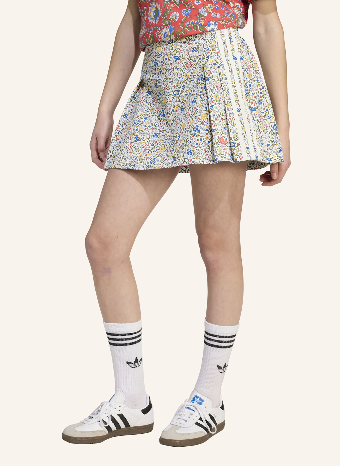 adidas Originals ADIDAS ORIGINALS X LIBERTY LONDON KIDS ROCK: WEISS/ ROT