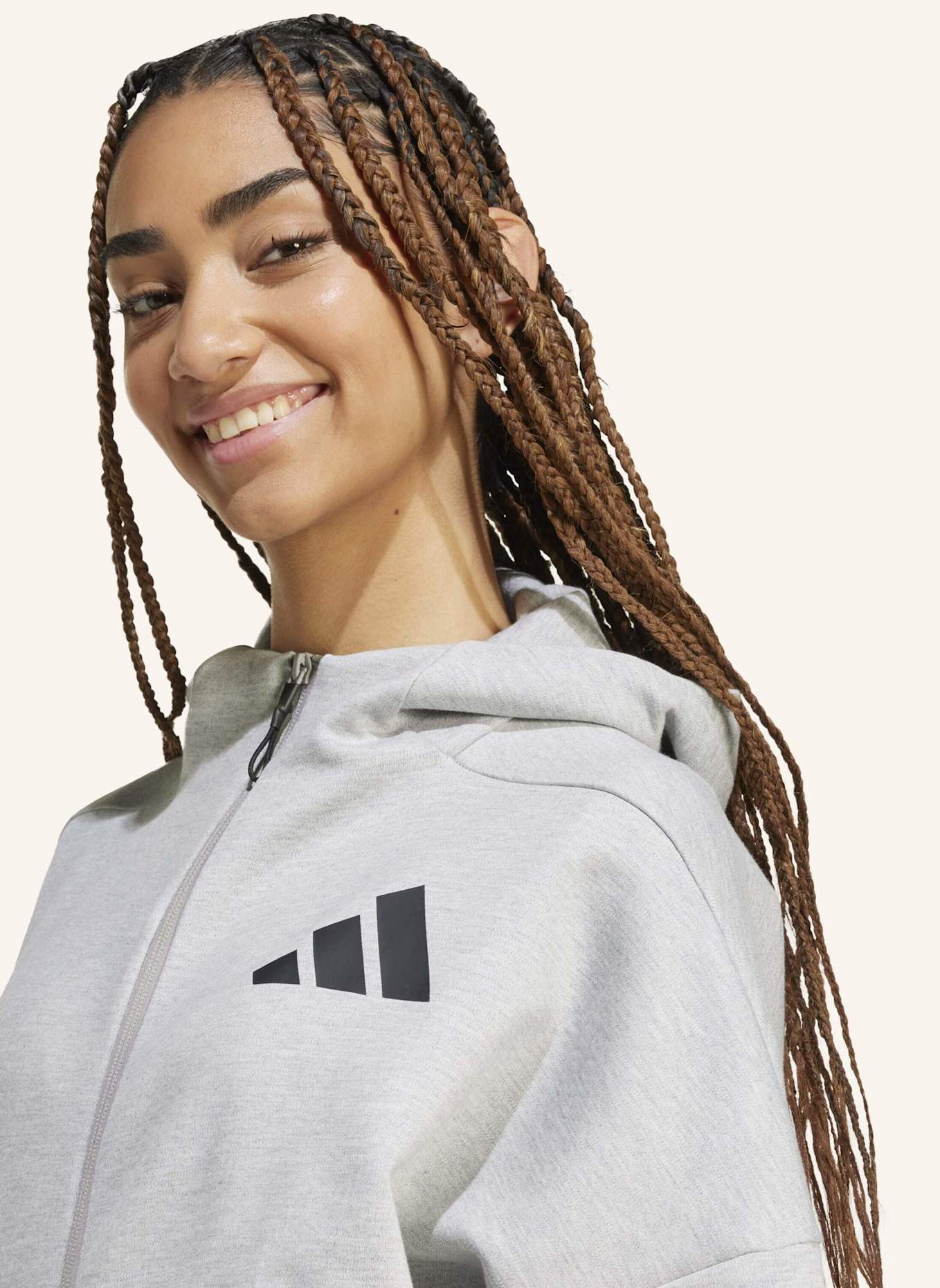 adidas Sweatjacke Z.N.E. FULL ZIP: GRAU