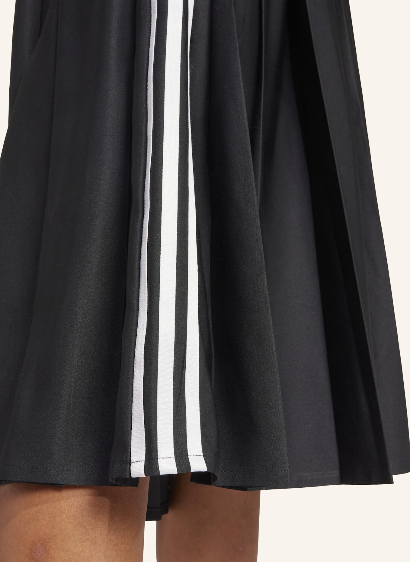 adidas Originals RIBBON PLEATED MAXIROCK: SCHWARZ