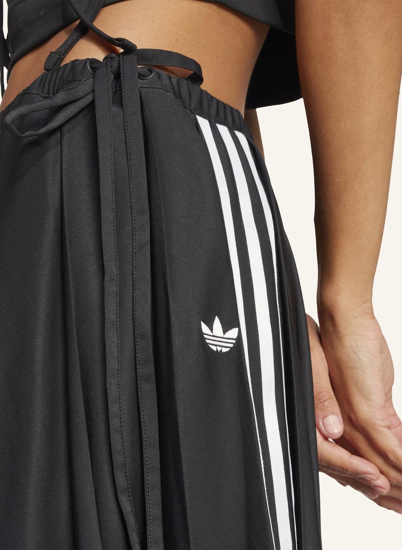 adidas Originals RIBBON PLEATED MAXIROCK: SCHWARZ