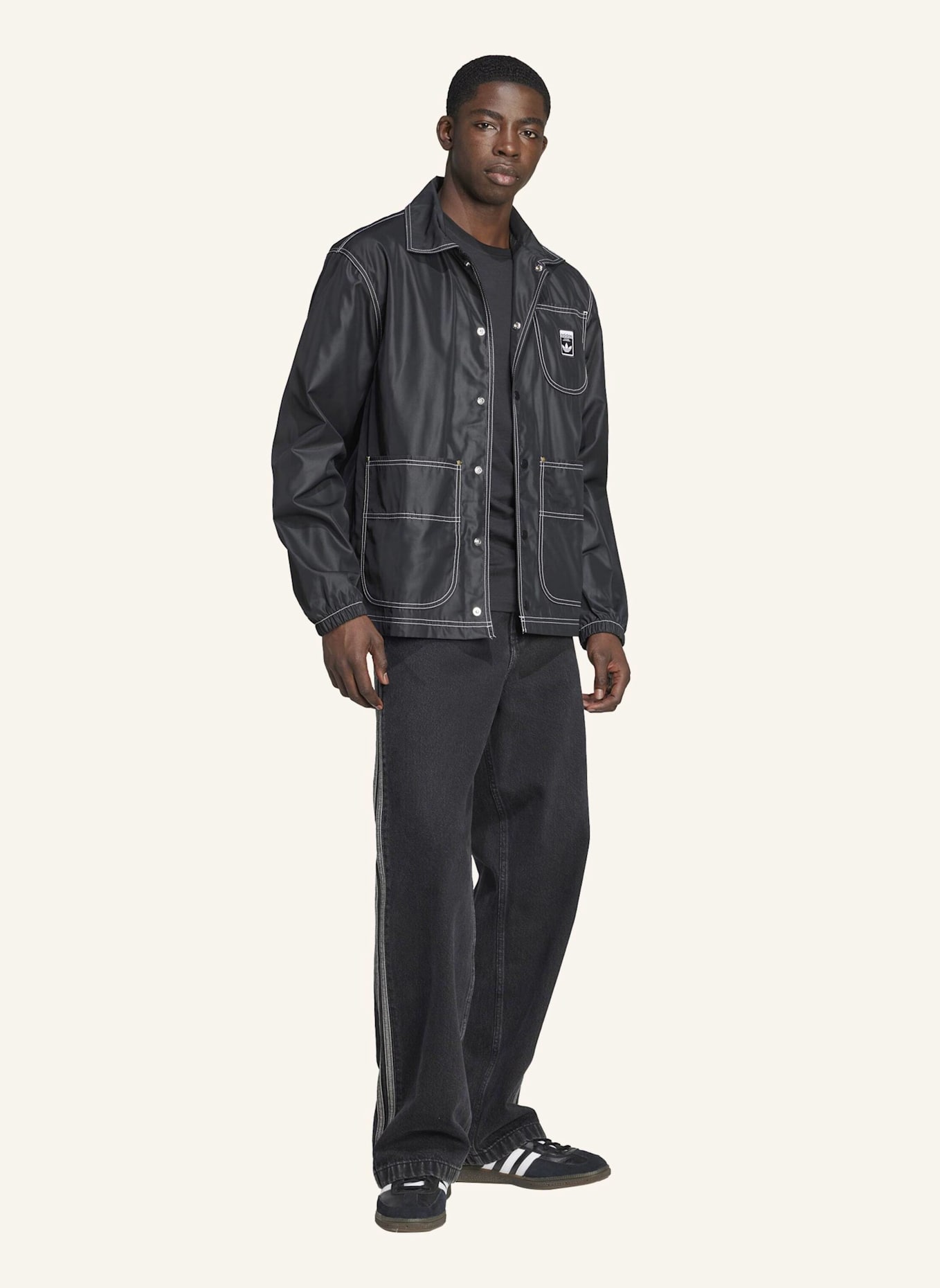 adidas Originals WABASH REGULAR COACH JACKE: SCHWARZ