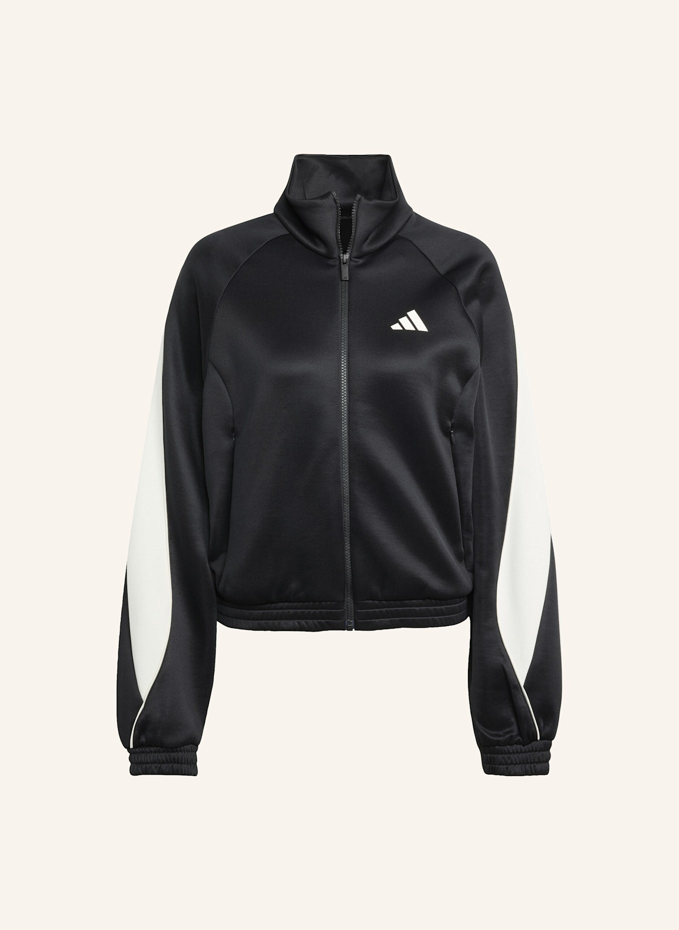 adidas STADIUM TRAININGSJACKE: SCHWARZ/ WEISS