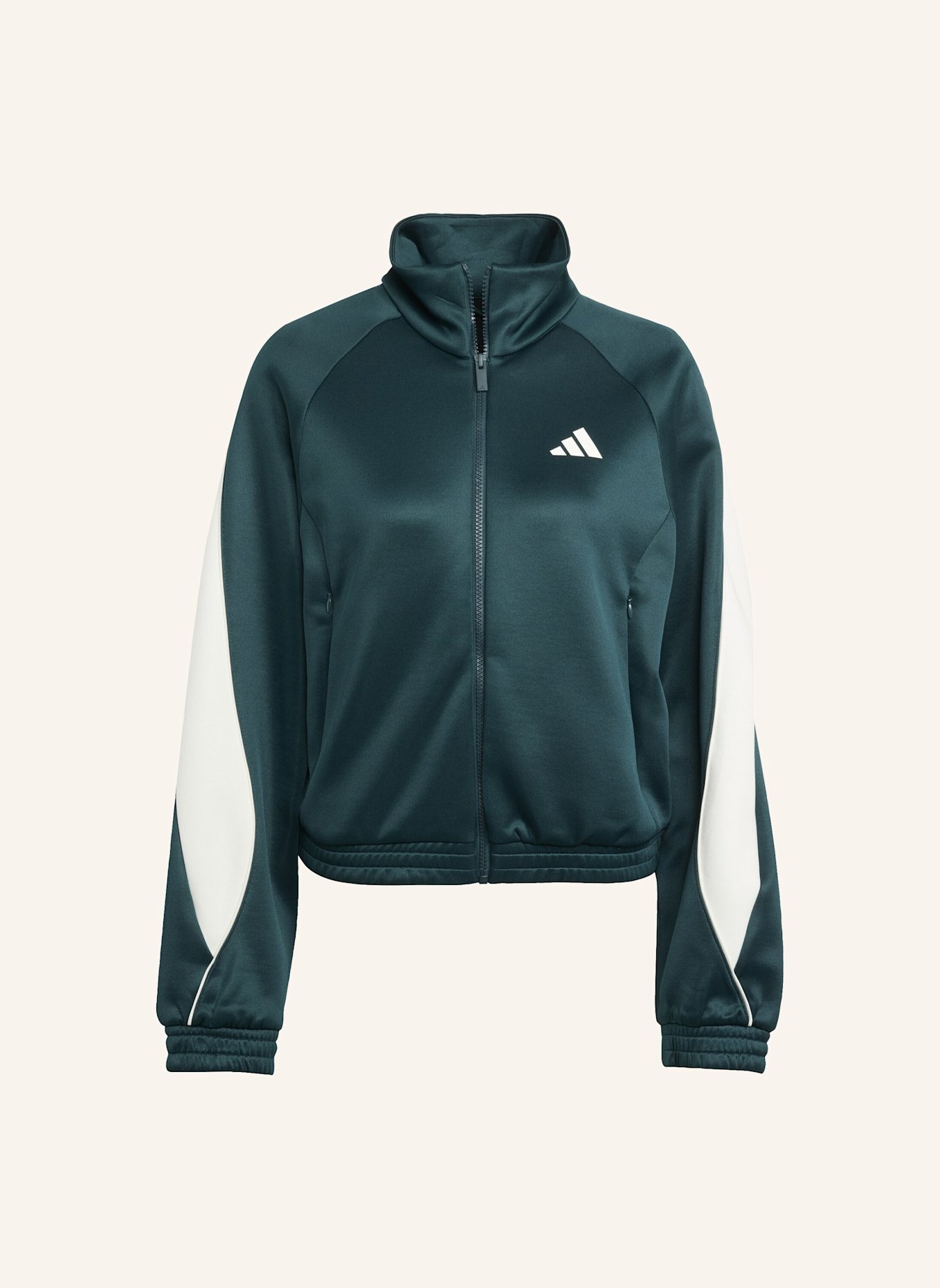 adidas STADIUM TRAININGSJACKE: GRÜN/ WEISS