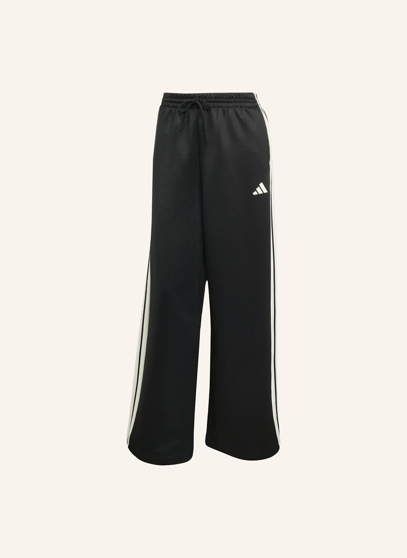 adidas STADIUM 3-STREIFEN TRAININGSHOSE: SCHWARZ/ WEISS