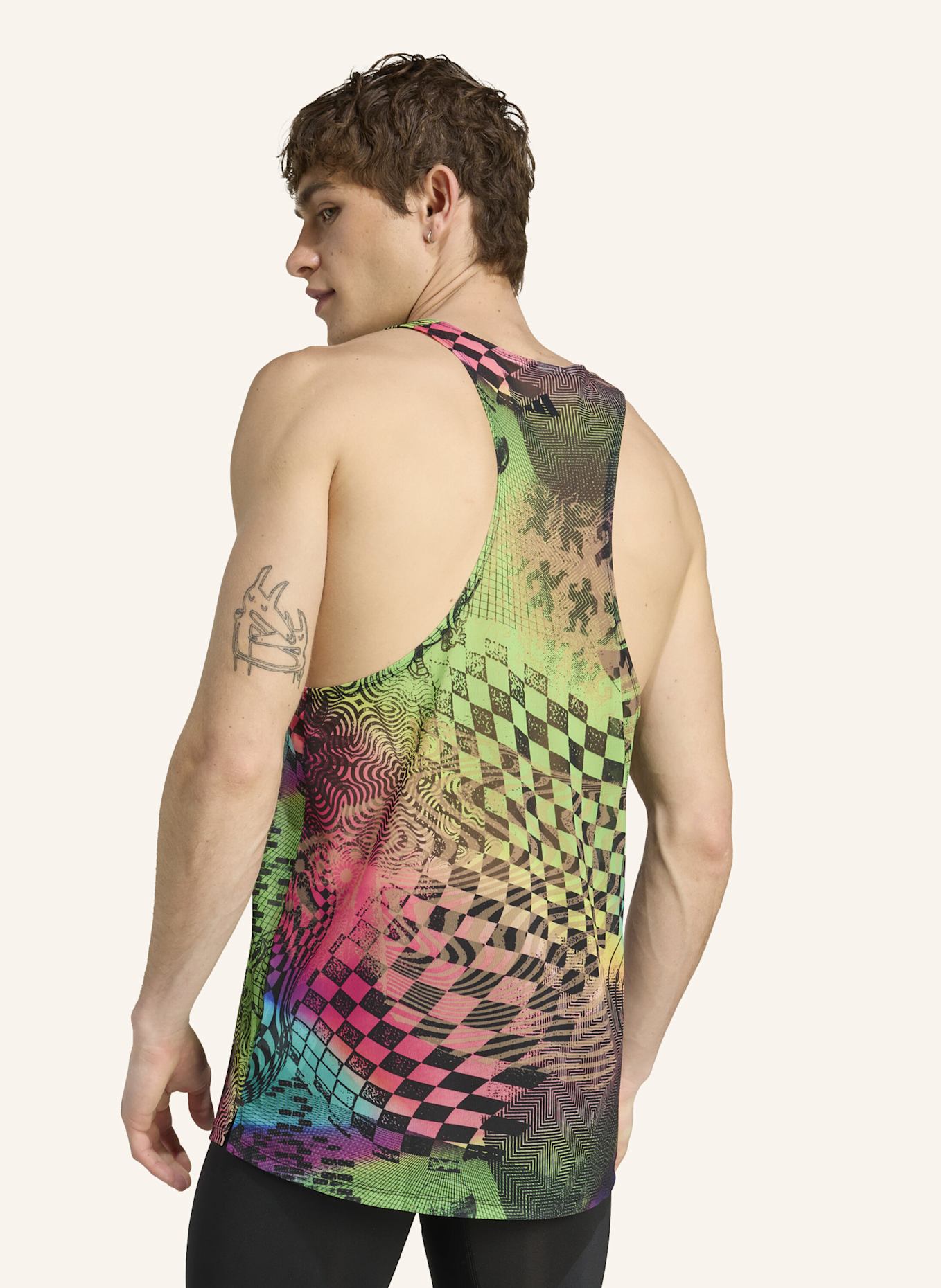 adidas ADIDAS X JEREMY SCOTT ALLOVER-PRINT TANKTOP: ROSA/ LILA