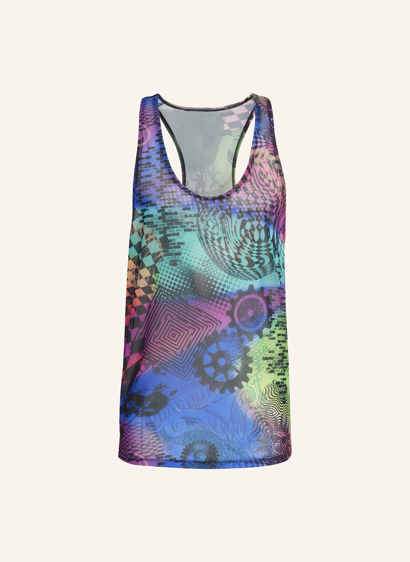 adidas ADIDAS X JEREMY SCOTT ALLOVER-PRINT TANKTOP: ROSA/ LILA