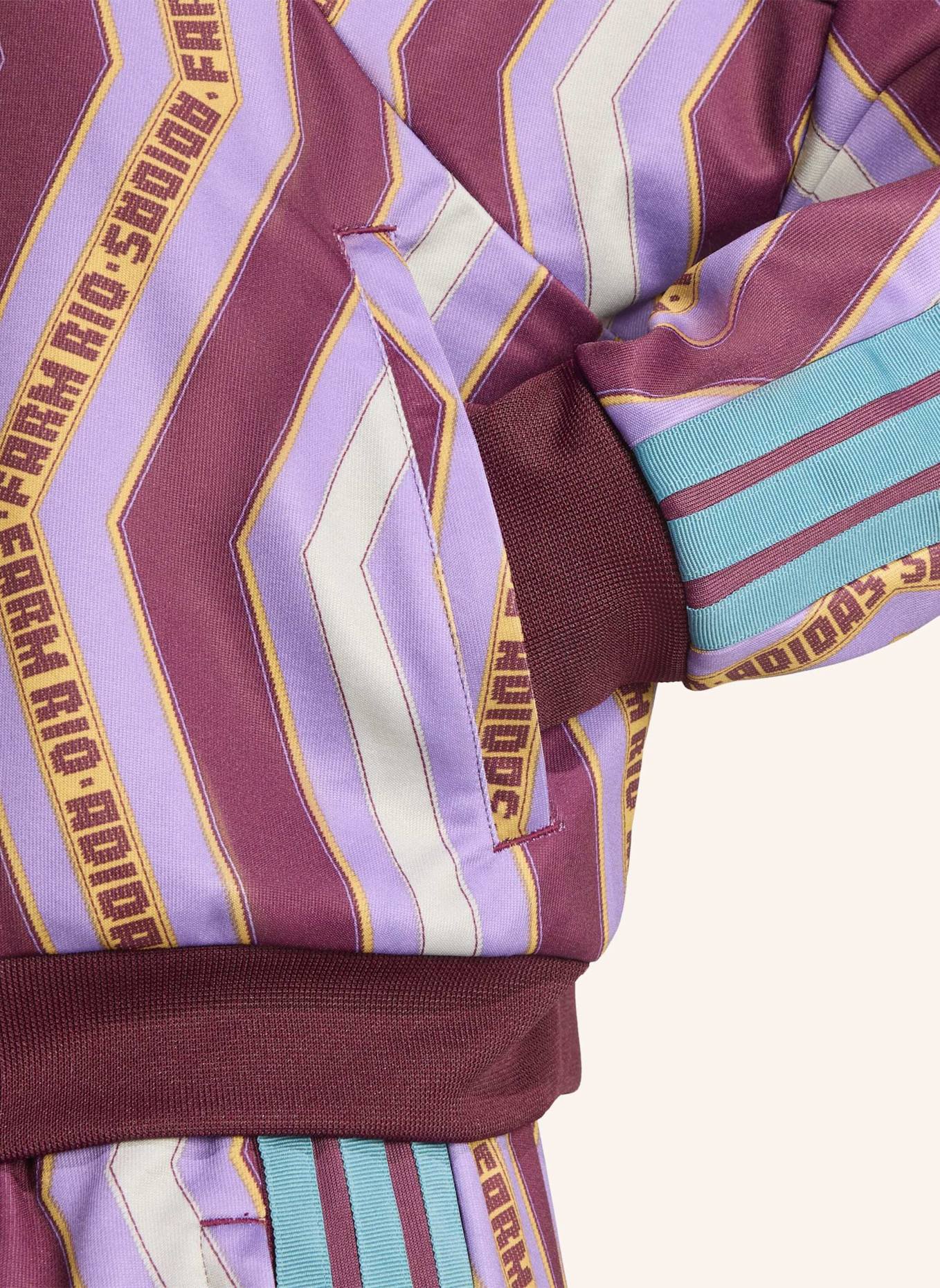 adidas ADIDAS X FARM TIRO TRACK TOP: ROT/ LILA/ GRAU